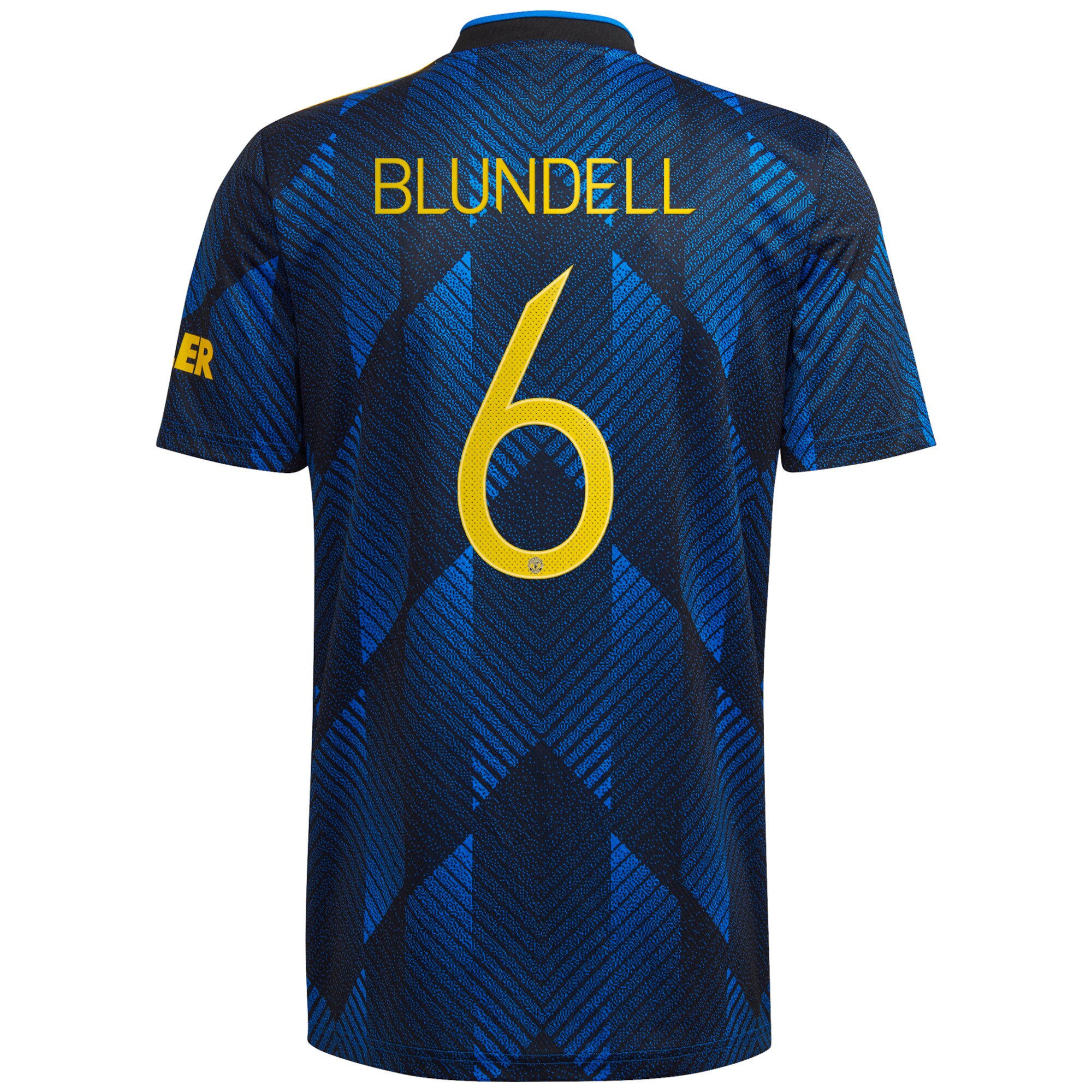 Manchester United Cup Third Shirt 2021-22 with Blundell 6 printing