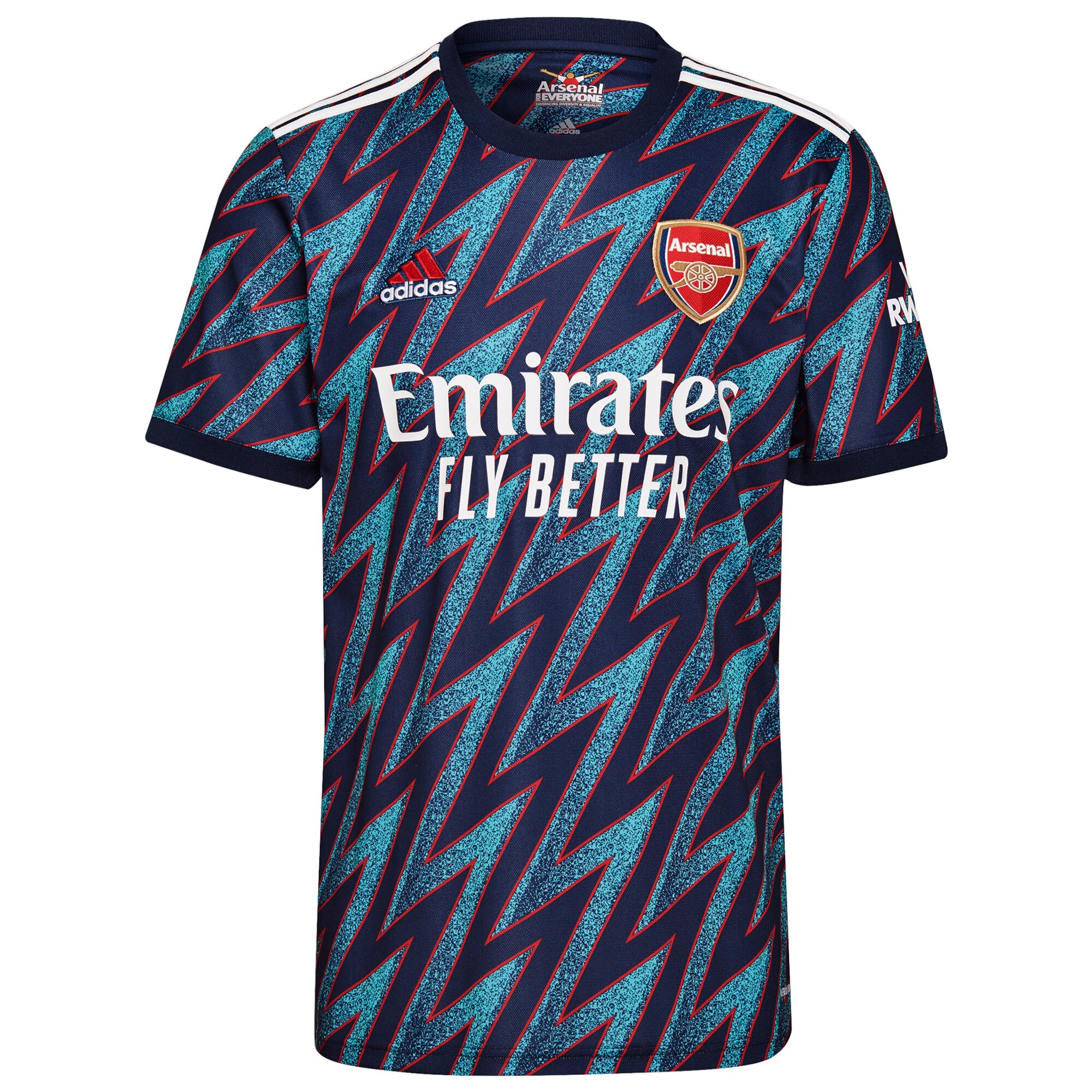 Arsenal Third Shirt 2021-22 with Aubameyang 14 printing