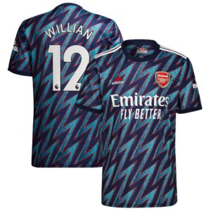Arsenal Third Shirt 2021-22 with Willian 12 printing