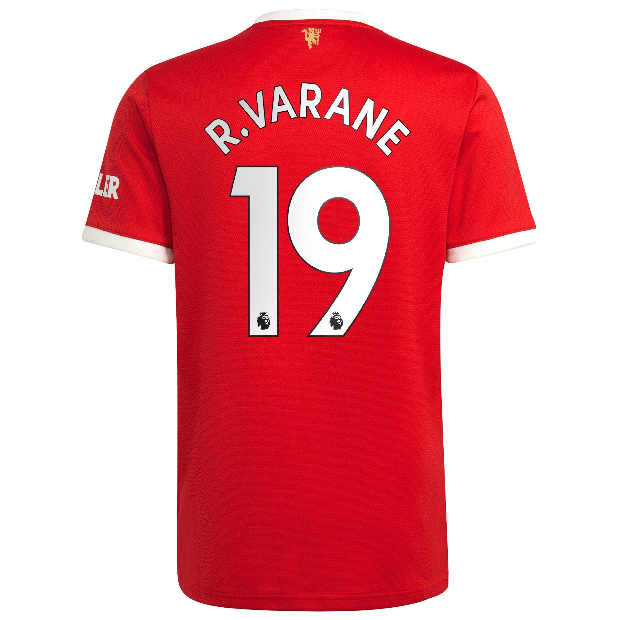 Manchester United Home Shirt 2021-22 with R.Varane 19 printing