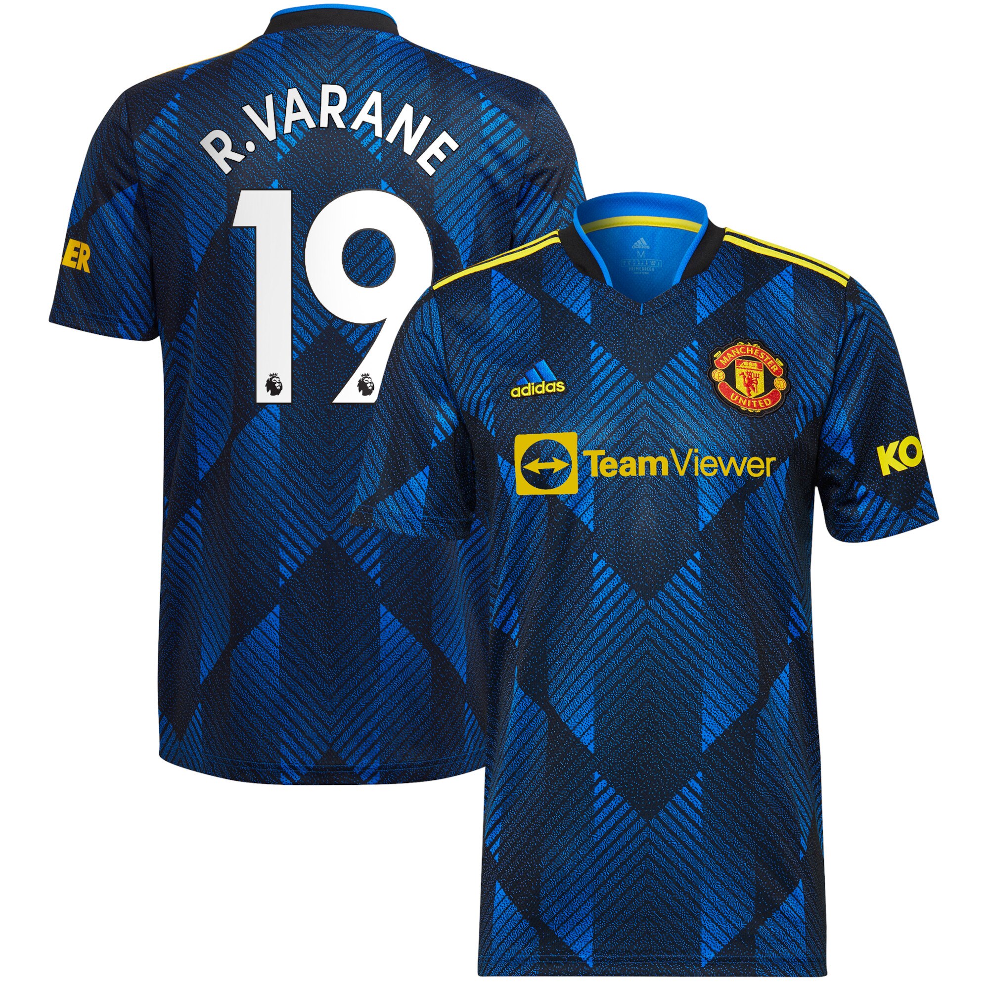 Manchester United Third Shirt 2021-22 with R.Varane 19 printing