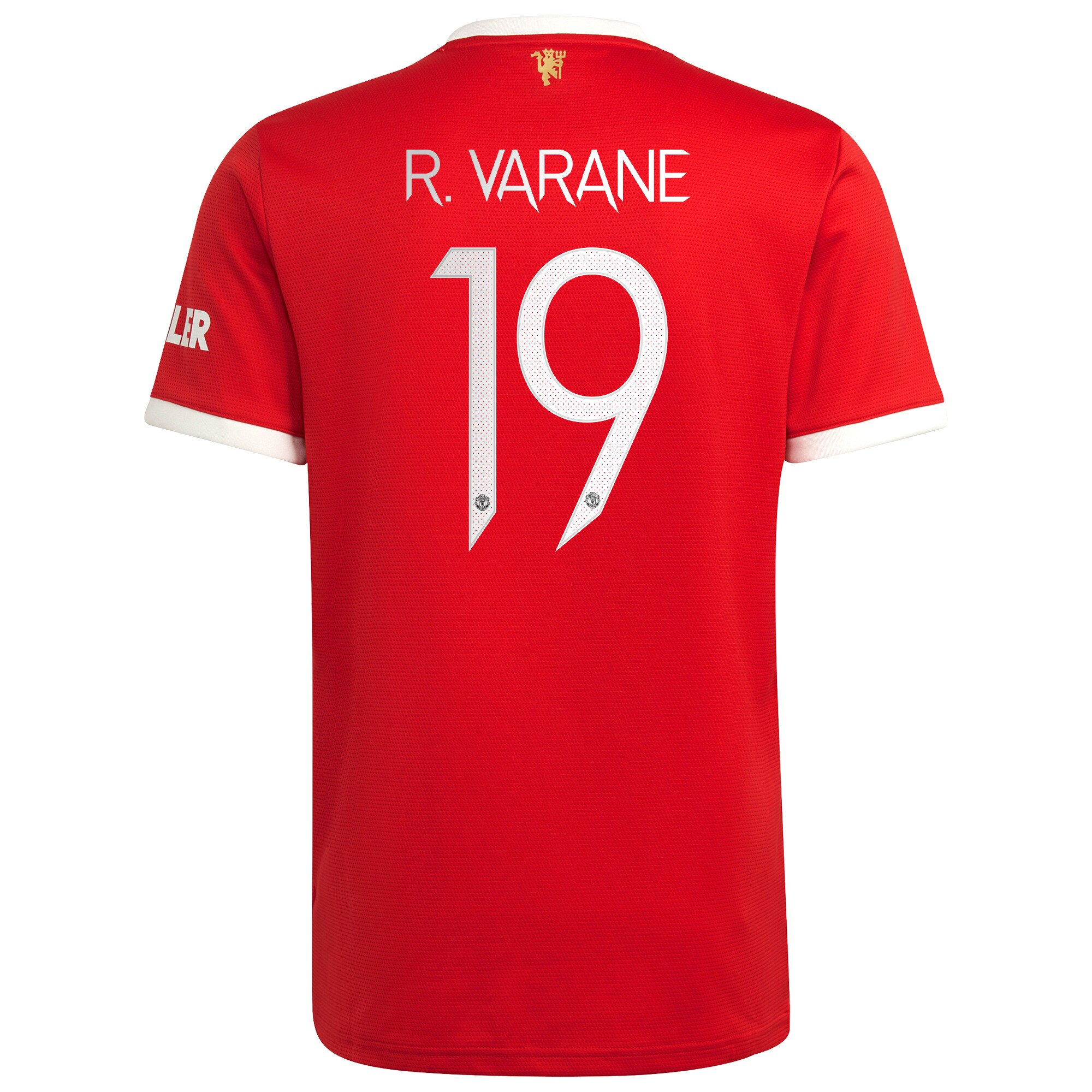 Manchester United Cup Home Shirt 2021-22 with R.Varane 19 printing