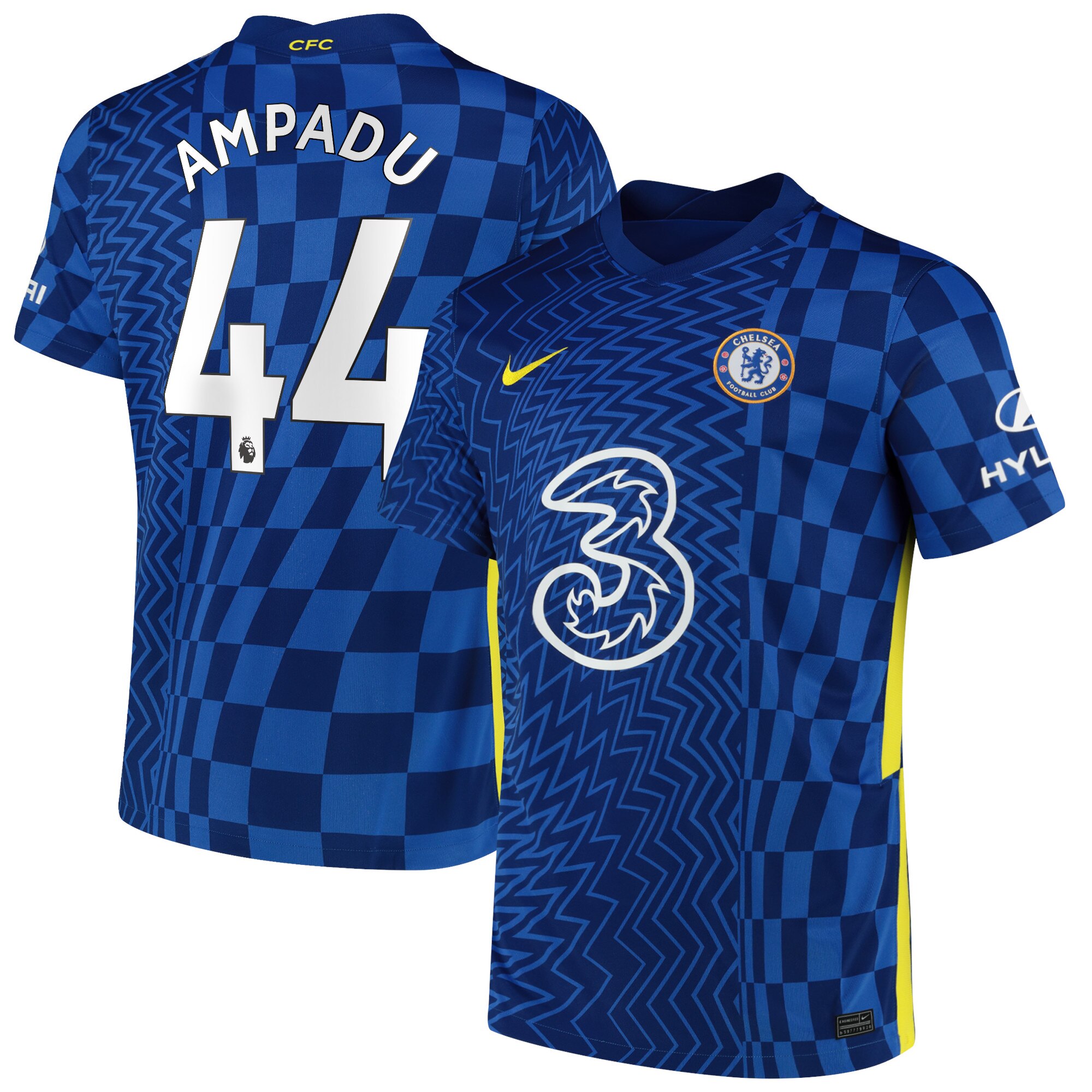Chelsea Home Stadium Shirt 2021-22 with Ampadu 44 printing