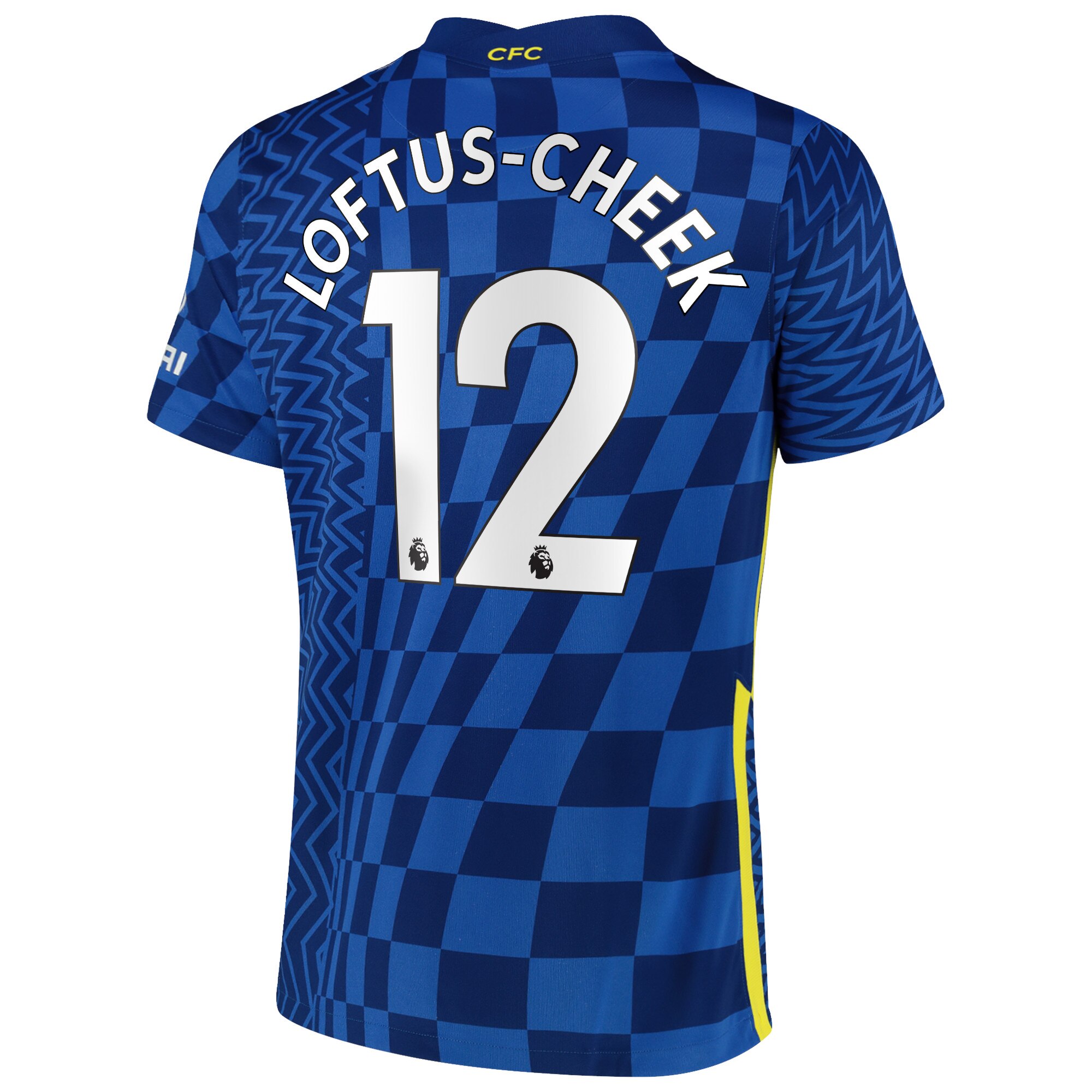 Chelsea Home Stadium Shirt 2021-22 with Loftus-Cheek 12 printing