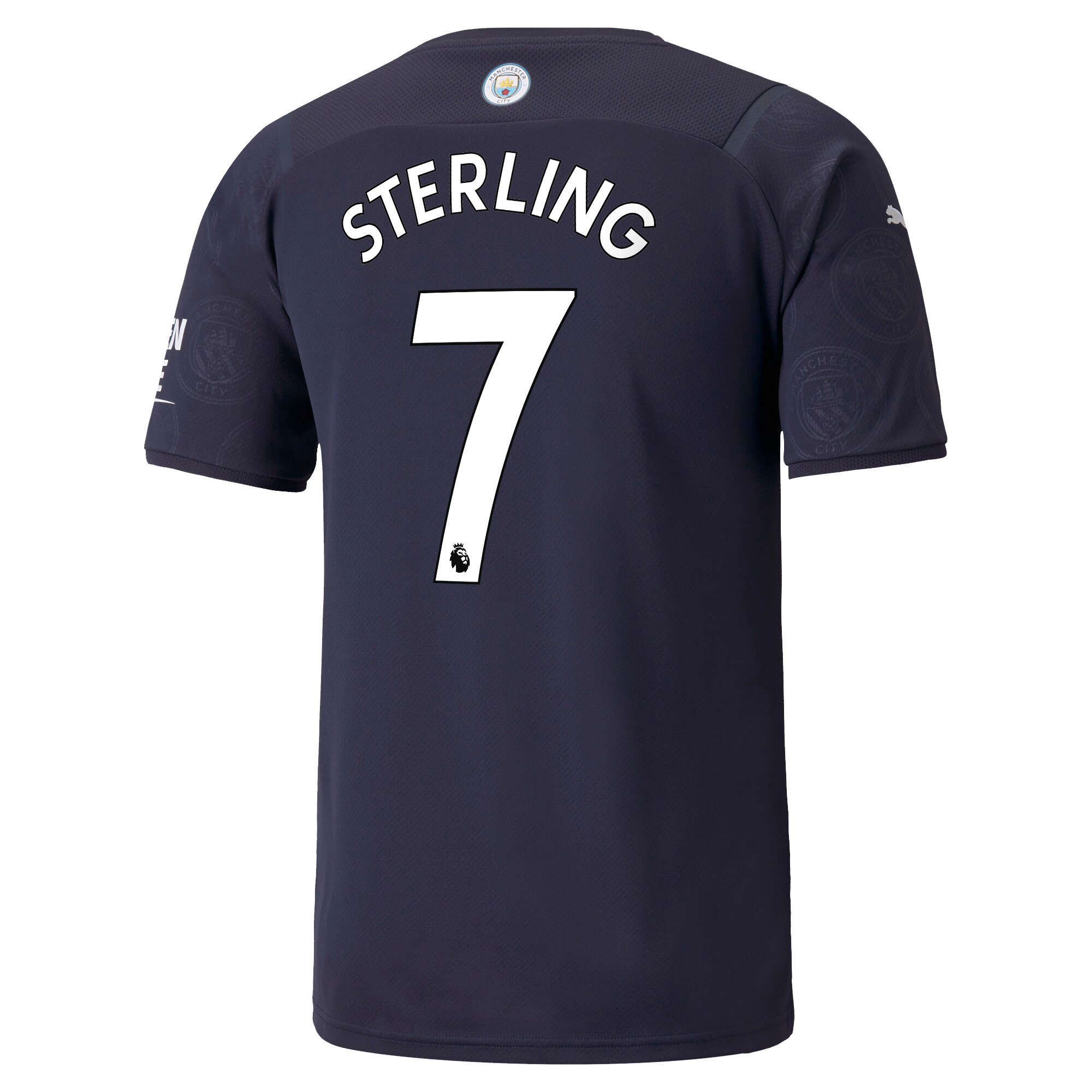 Manchester City Third Shirt 2021-22 with Sterling 7 printing