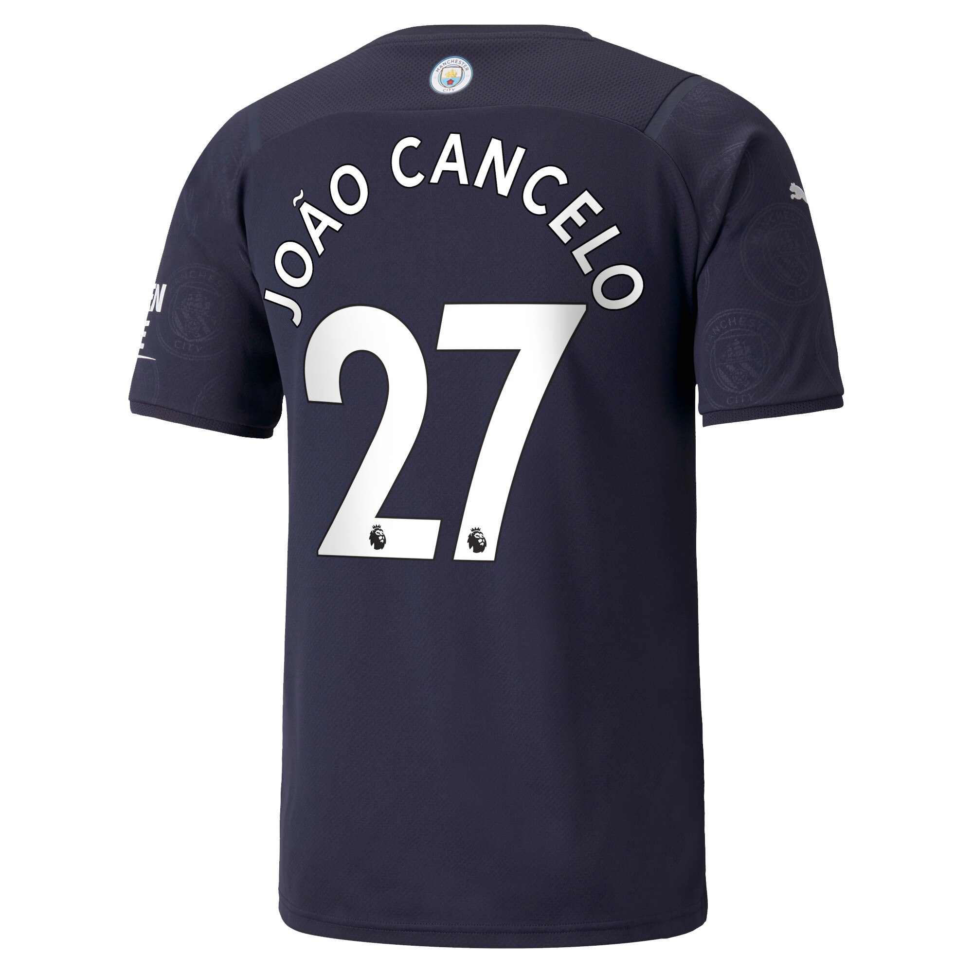 Manchester City Third Shirt 2021-22 with João Cancelo 27 printing