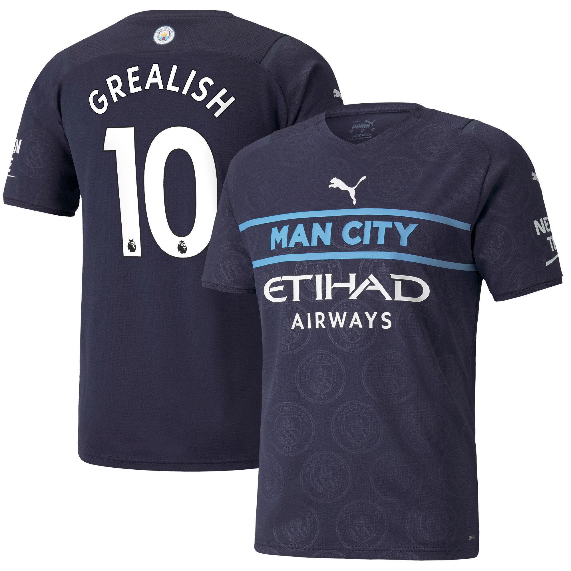 Manchester City Third Shirt 2021-22 with Grealish 10 printing