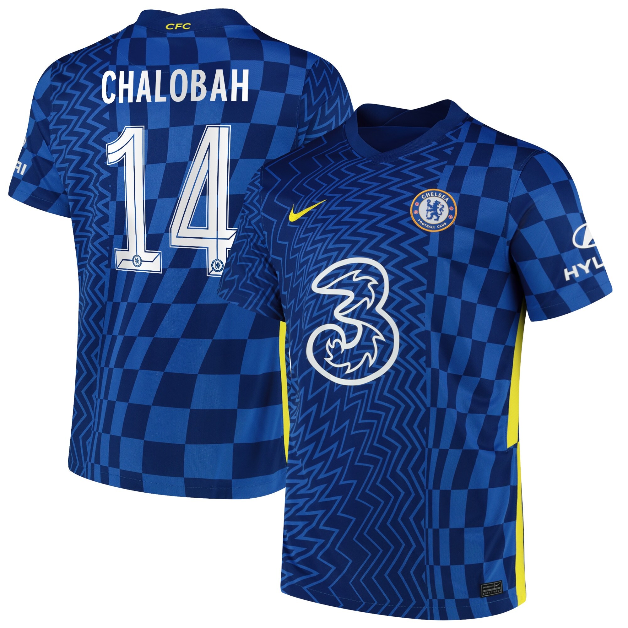 Chelsea Cup Home Stadium Shirt 2021-22 with Chalobah 14 printing