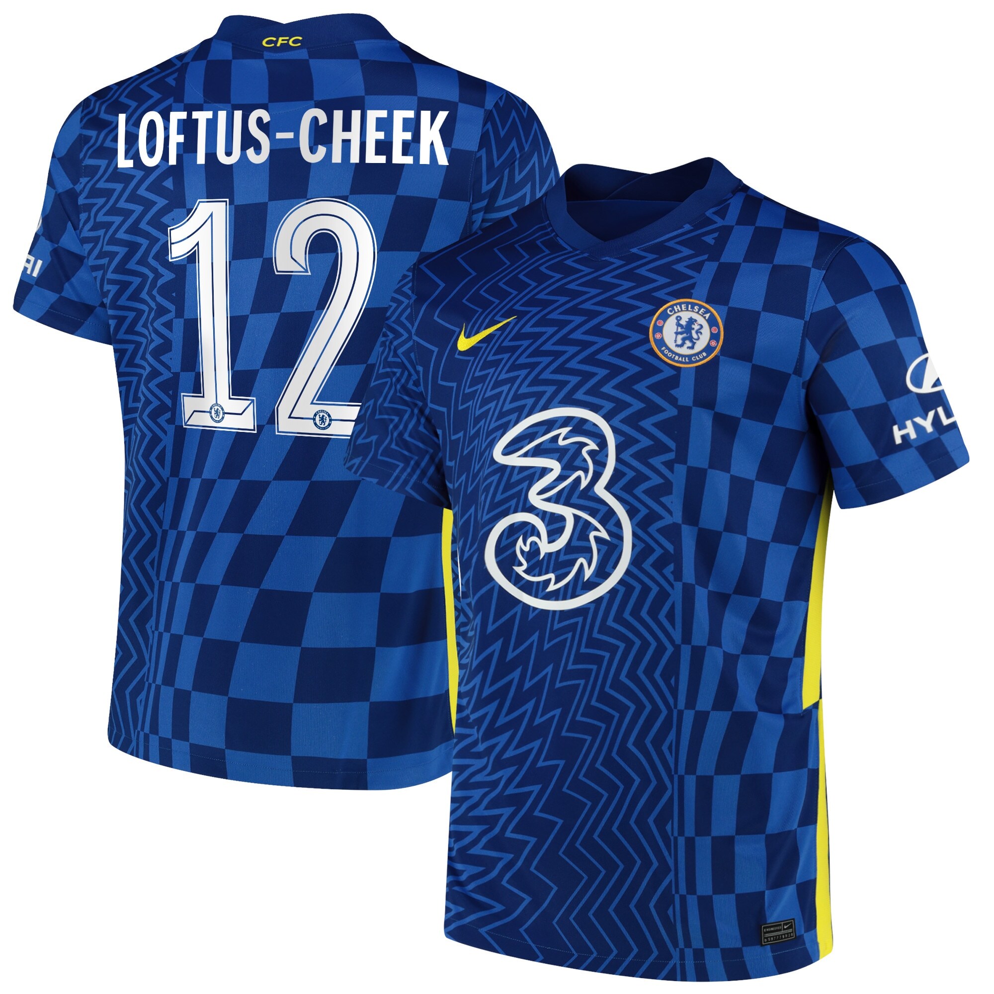 Chelsea Cup Home Stadium Shirt 2021-22 with Loftus-Cheek 12 printing