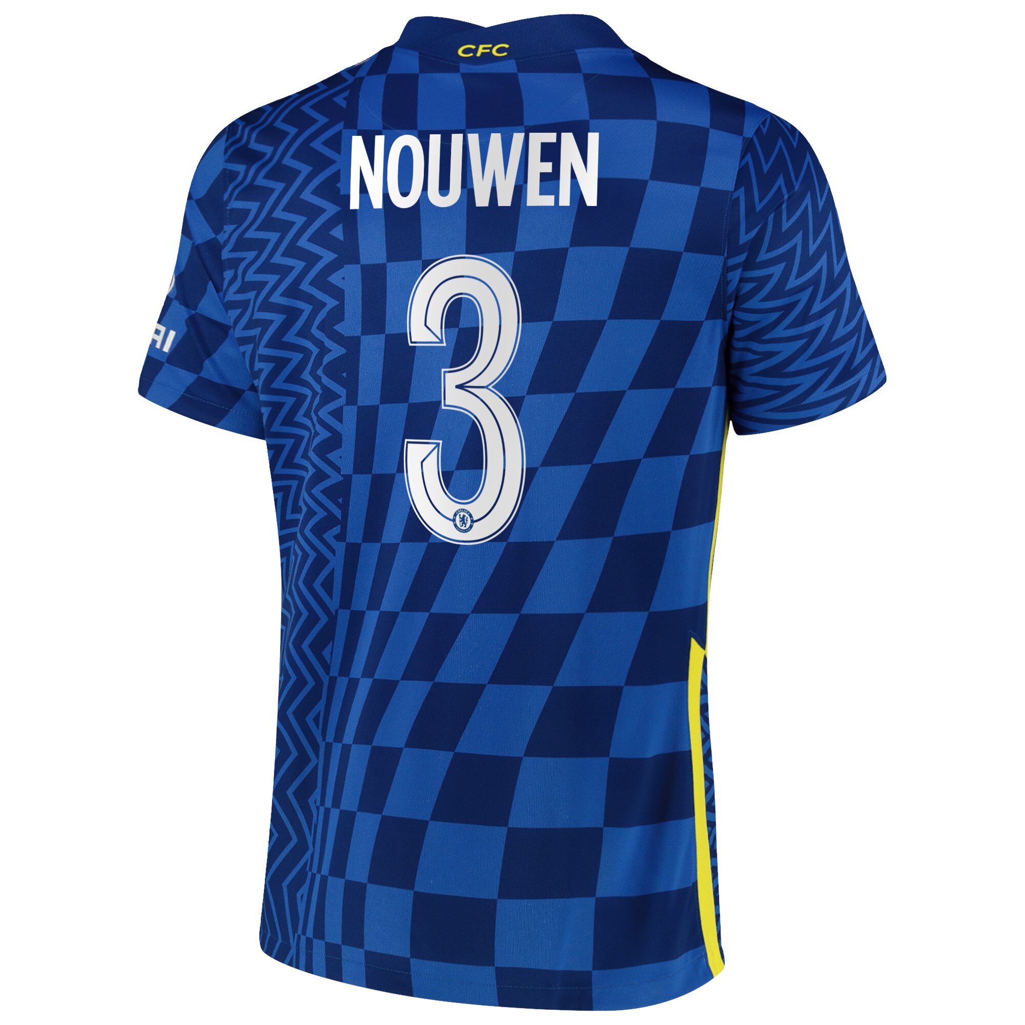 Chelsea Cup Home Stadium Shirt 2021-22 with Nouwen 3 printing