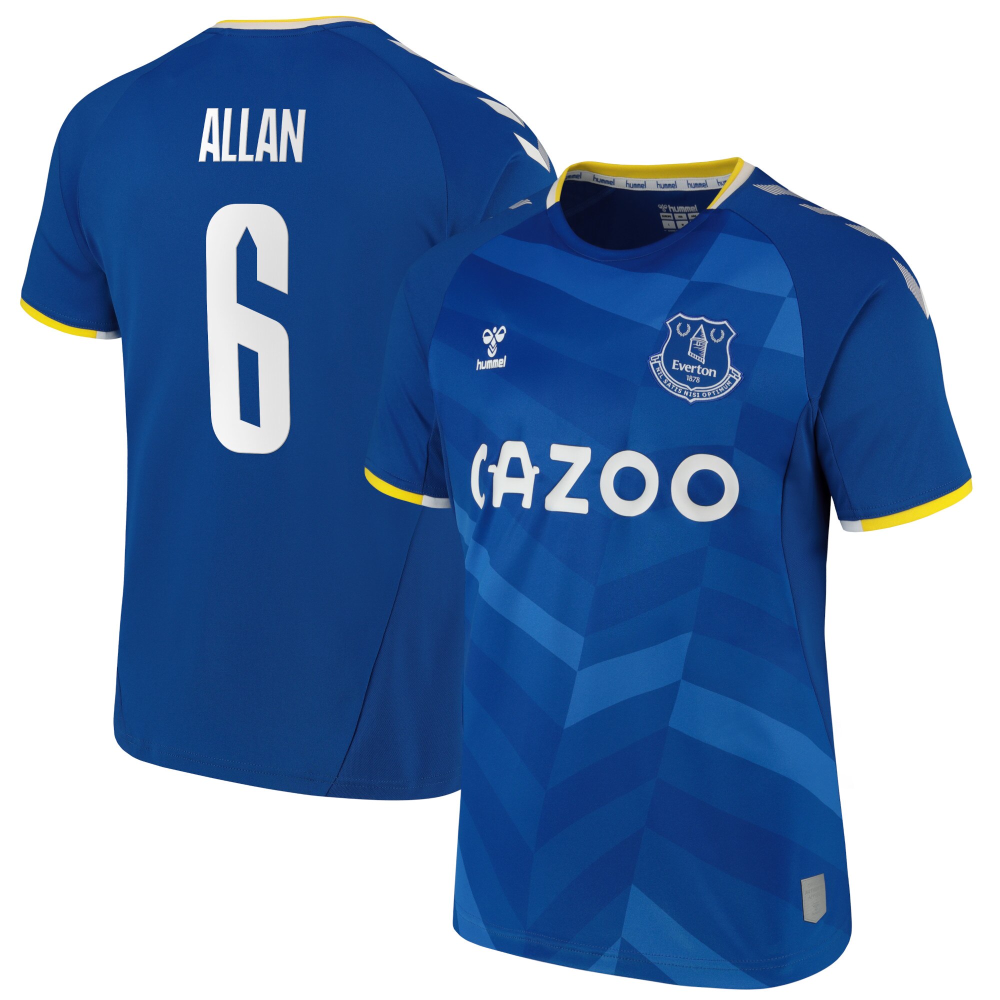 Everton Cup Home Shirt - 2021-22 with Allan 6 printing