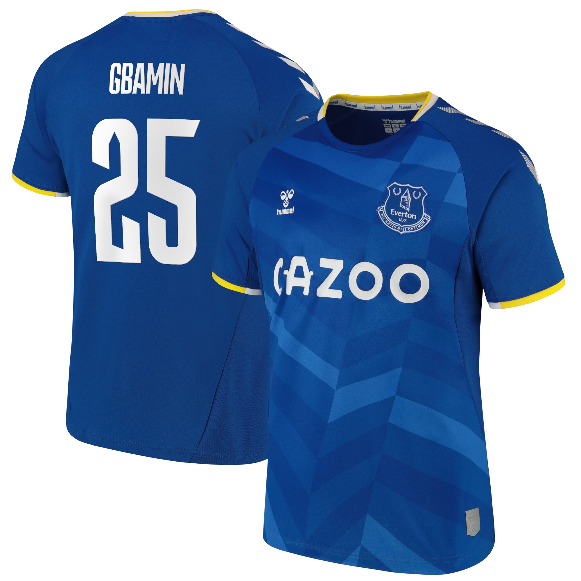 Everton Cup Home Shirt - 2021-22 with Gbamin 25 printing