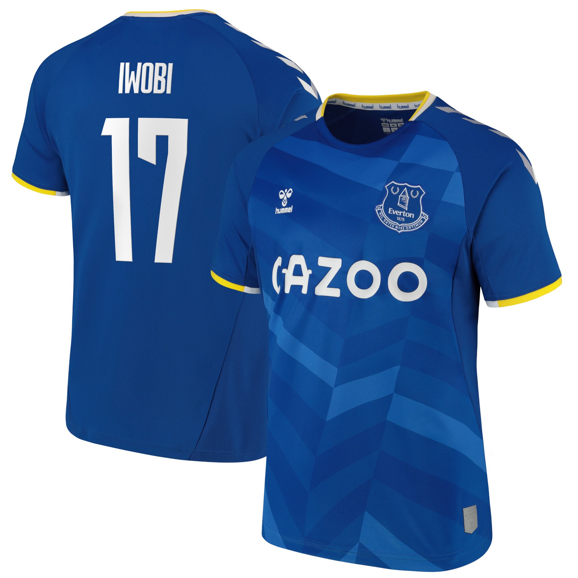 Everton Cup Home Shirt - 2021-22 with Iwobi 17 printing