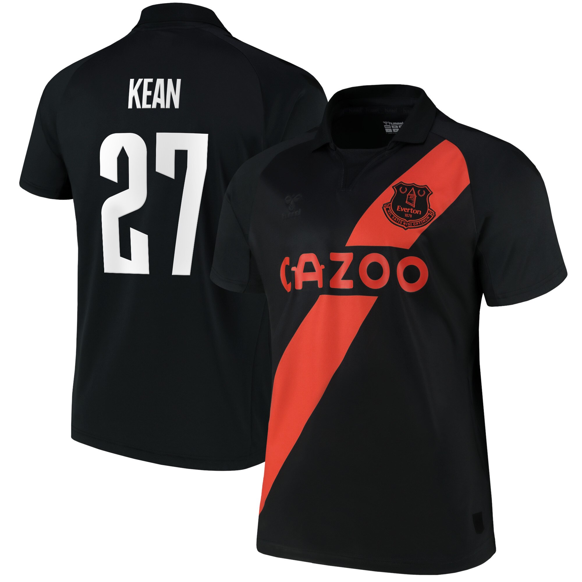 Everton Cup Away Shirt 2021-22 with Kean 27 printing