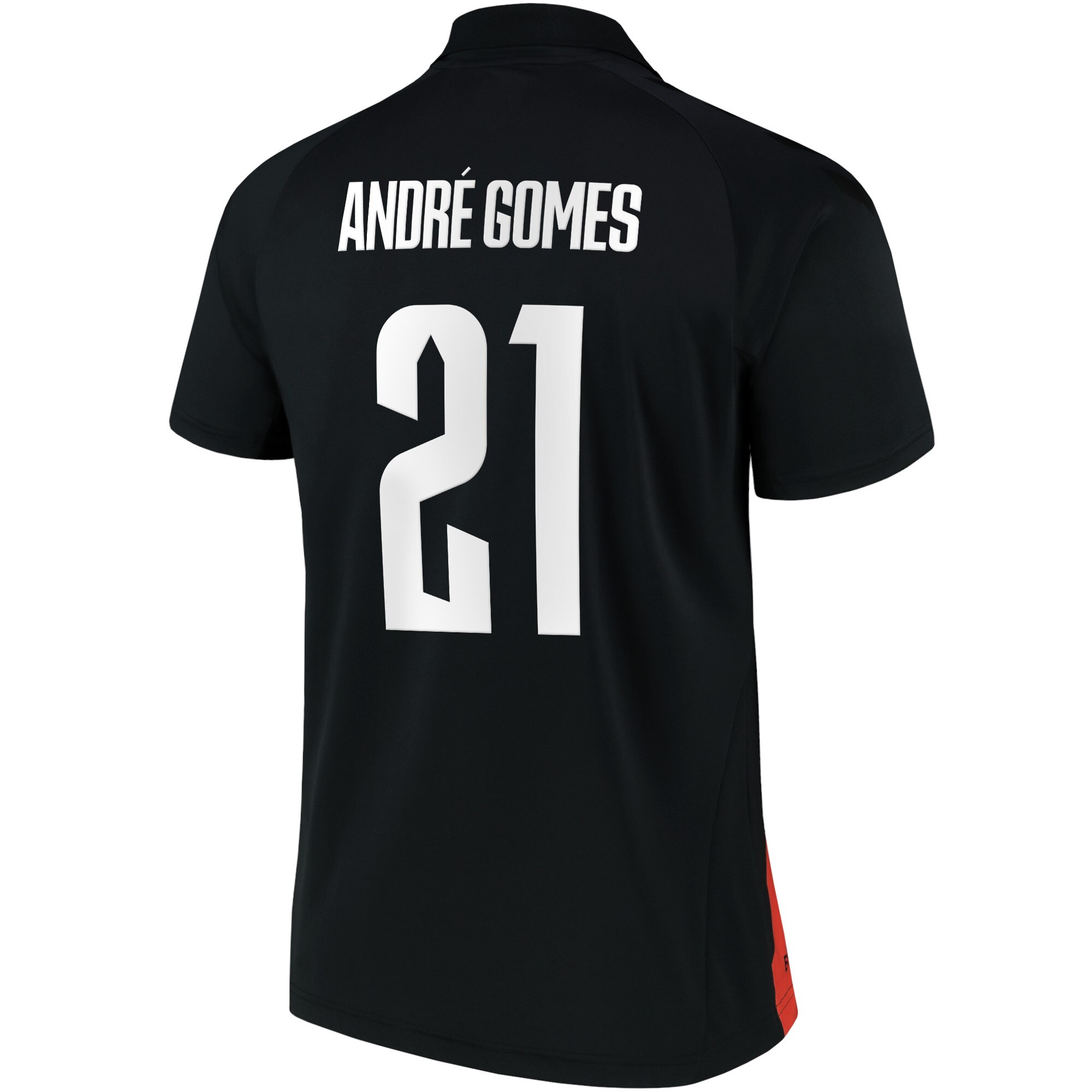 Everton Cup Away Shirt 2021-22 with André Gomes 21 printing