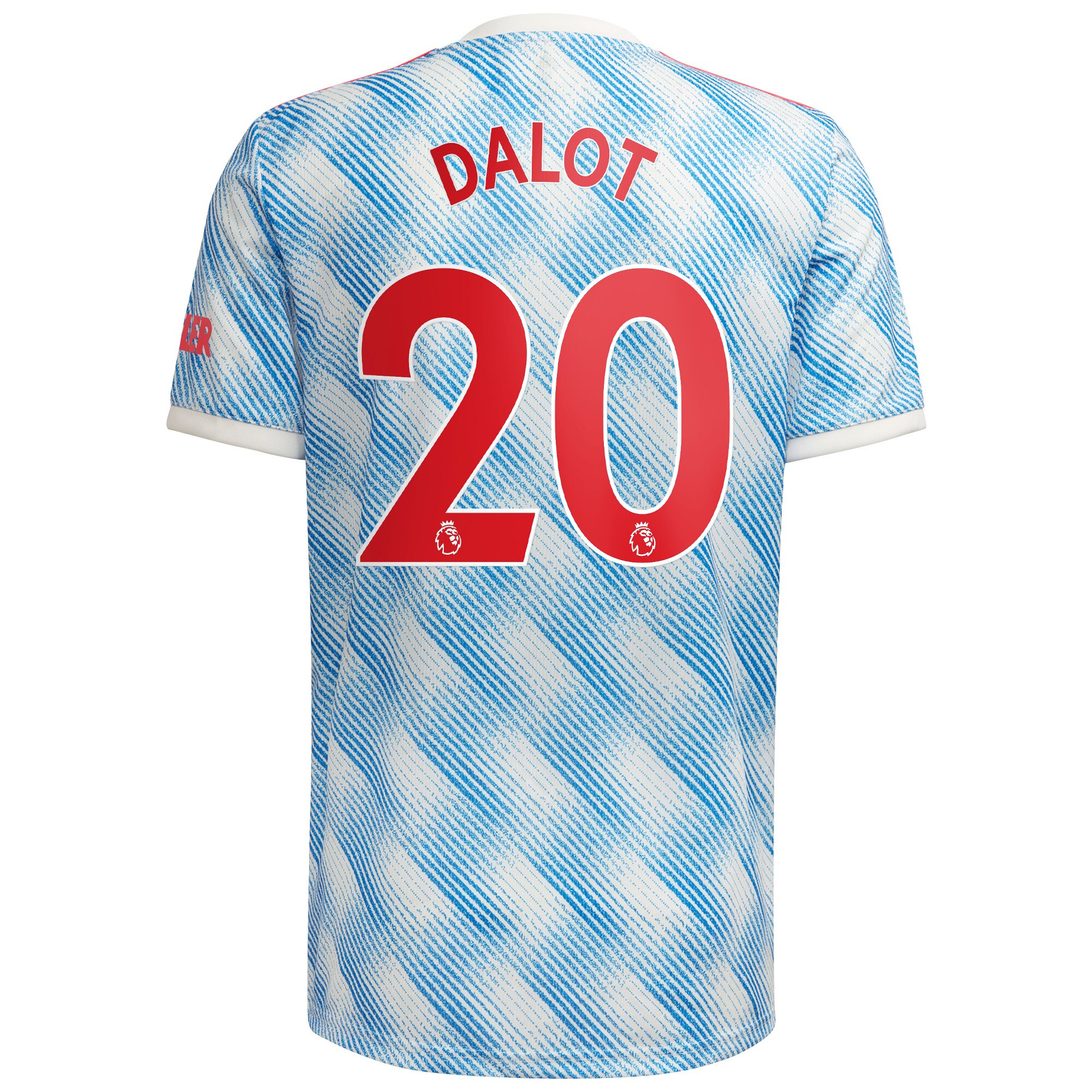 Manchester United Away Shirt 2021-22 with Dalot 20 printing