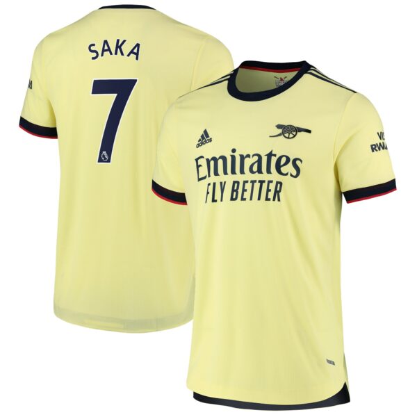 Arsenal Away Authentic Shirt 2021-22 with Saka 7 printing