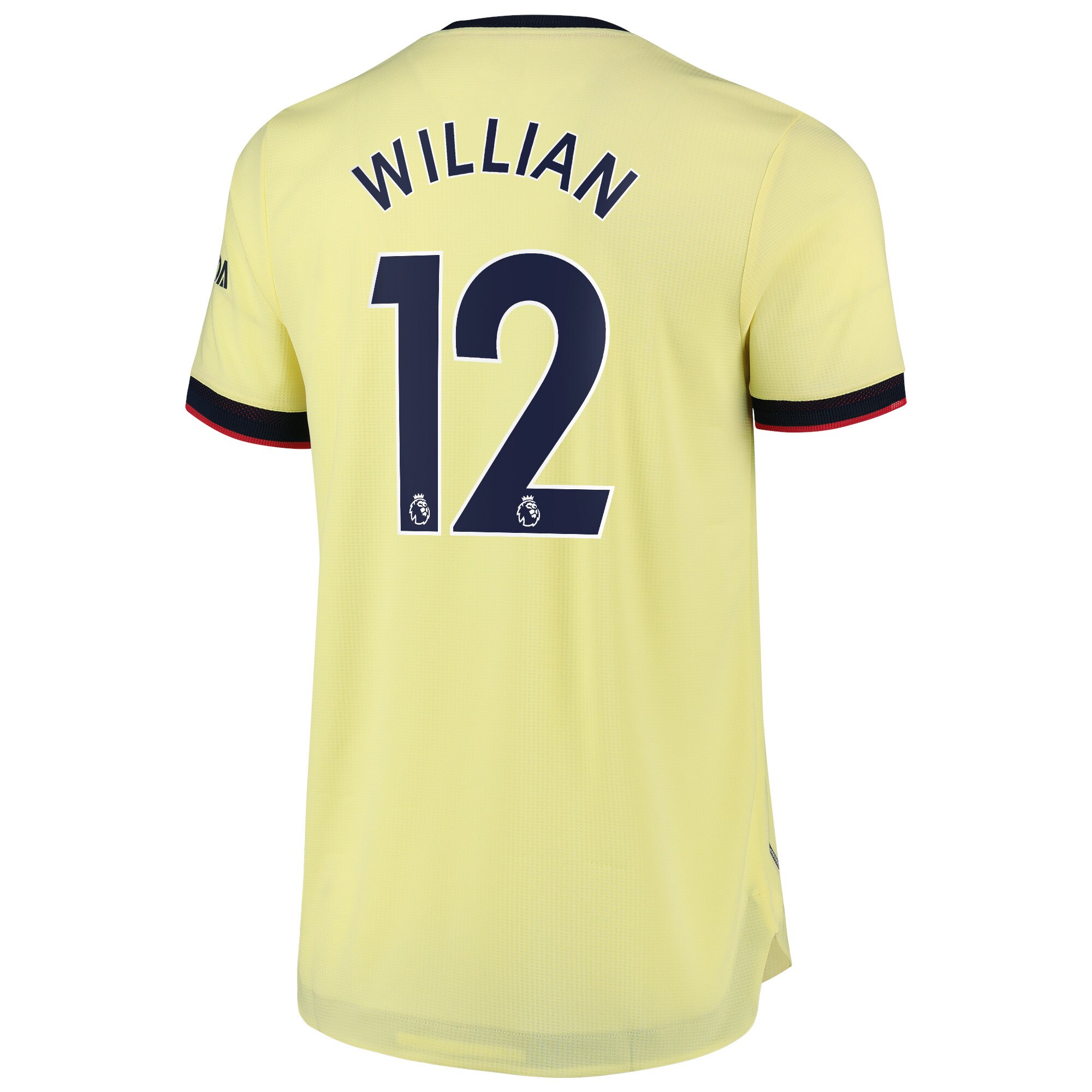 Arsenal Away Authentic Shirt 2021-22 with Willian 12 printing