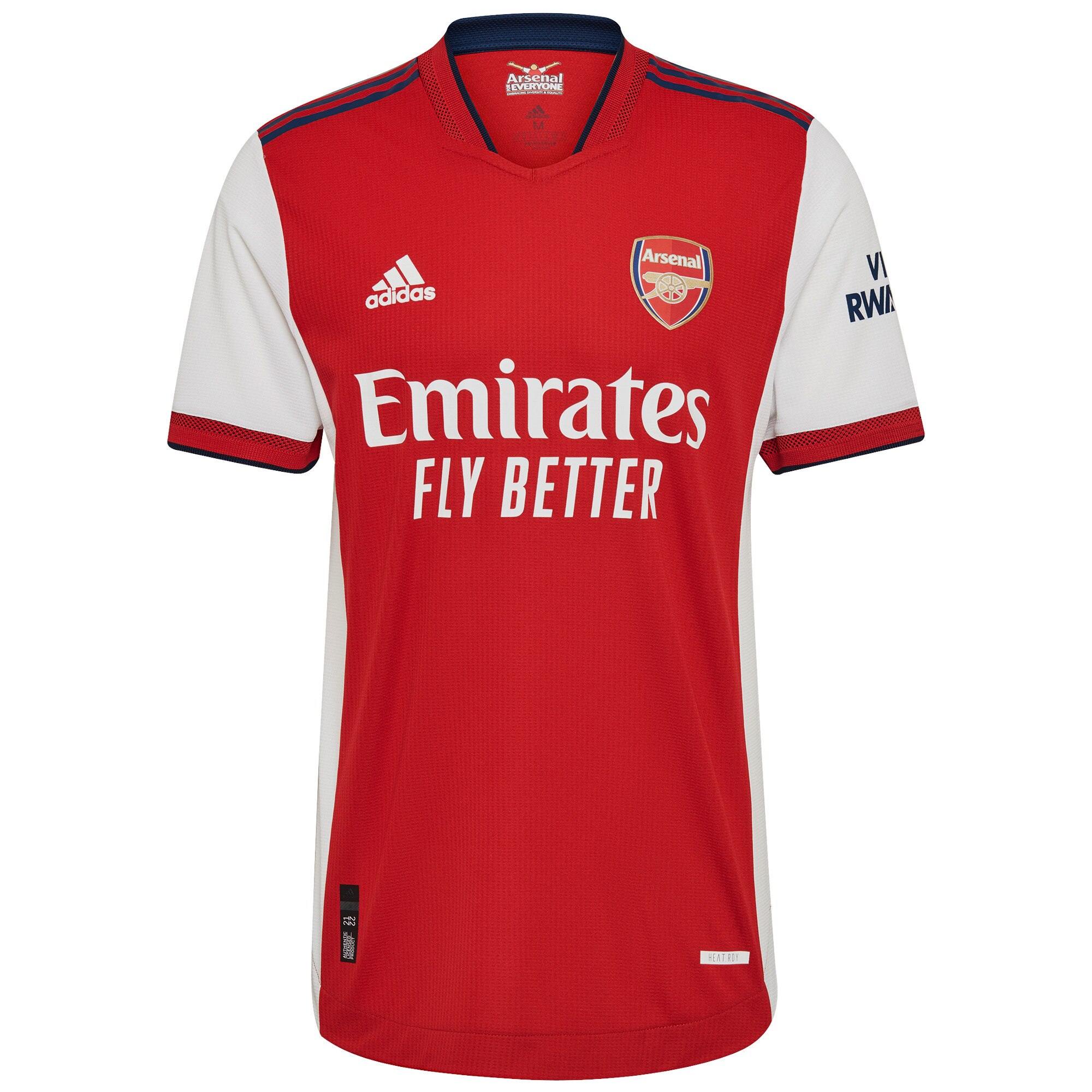 Arsenal Home Authentic Shirt 2021-22 with Pepe 19 printing