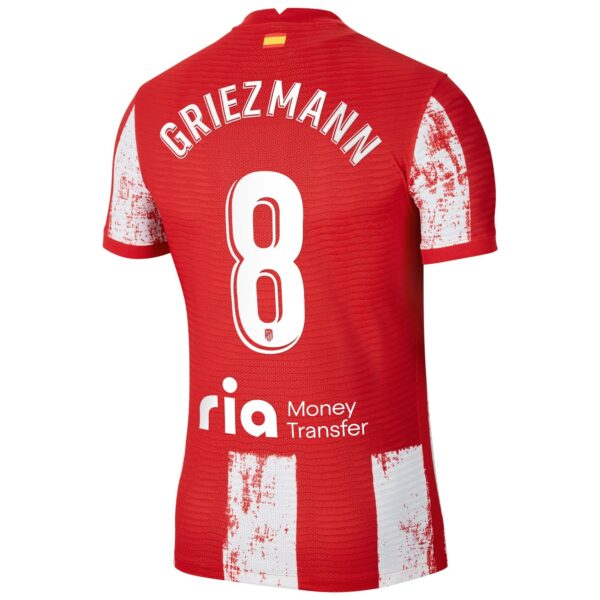 Atlético de Madrid Home Vapor Match Shirt 2021-22 with Griezmann 8 printing