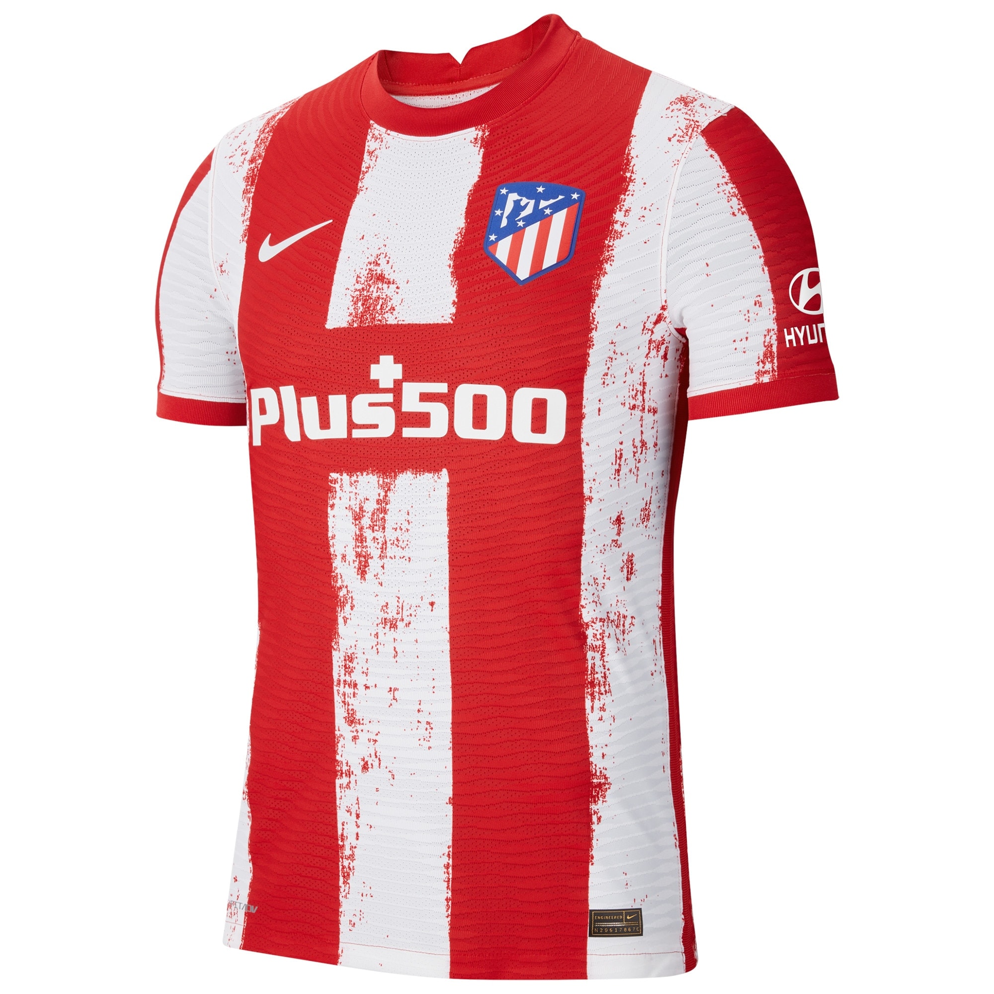 Atlético de Madrid Home Vapor Match Shirt 2021-22 with M.Hermoso 22 printing