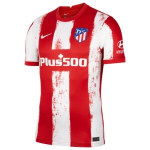 Atlético de Madrid Metropolitano Home Stadium Shirt 2021-22 with Cunha 19 printing