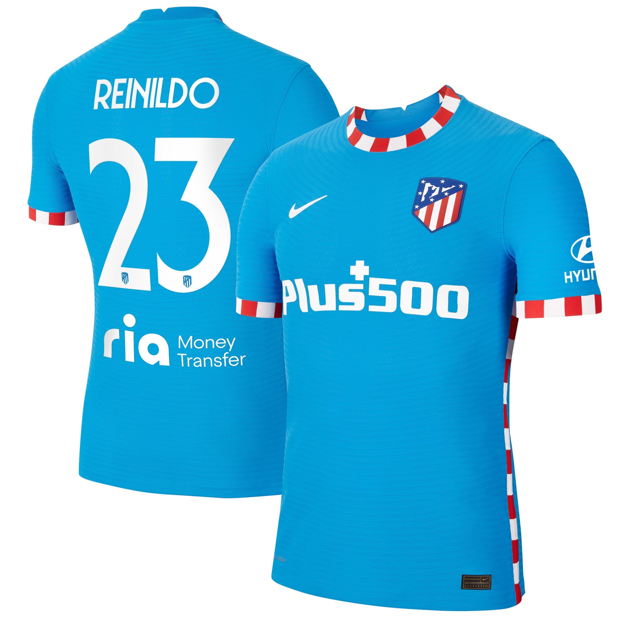 Atlético de Madrid Metropolitano Third Vapor Match Shirt 2021-22 with Reinildo 23 printing