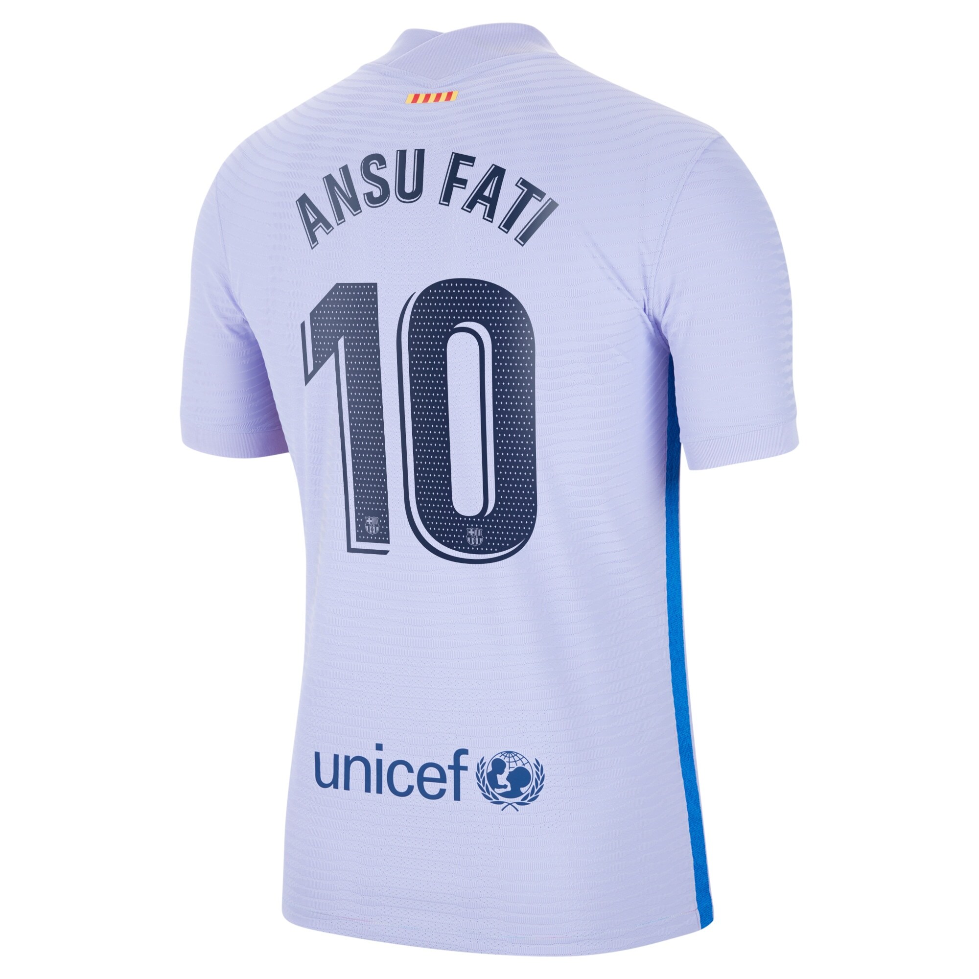 Barcelona Away Vapor Match Shirt 2021-22 with Ansu Fati 10 printing