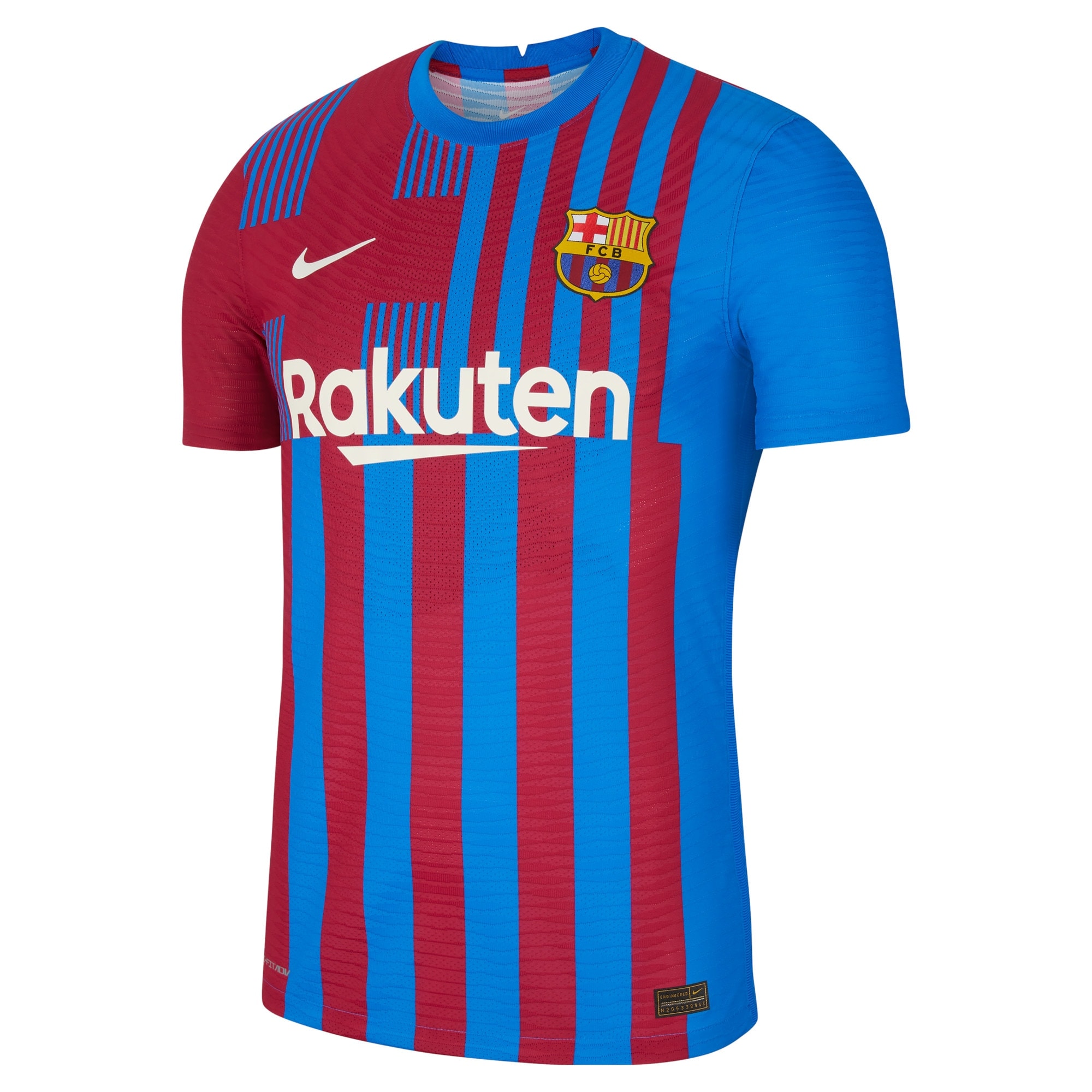 Barcelona Home Vapor Match Shirt 2021-22 with Pique 3 printing