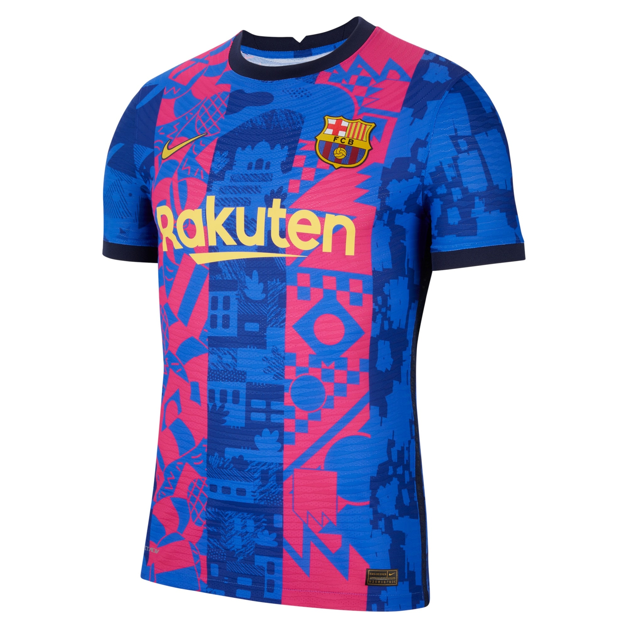 Barcelona Third Vapor Match Shirt 2021-22 with F. De Jong 21 printing