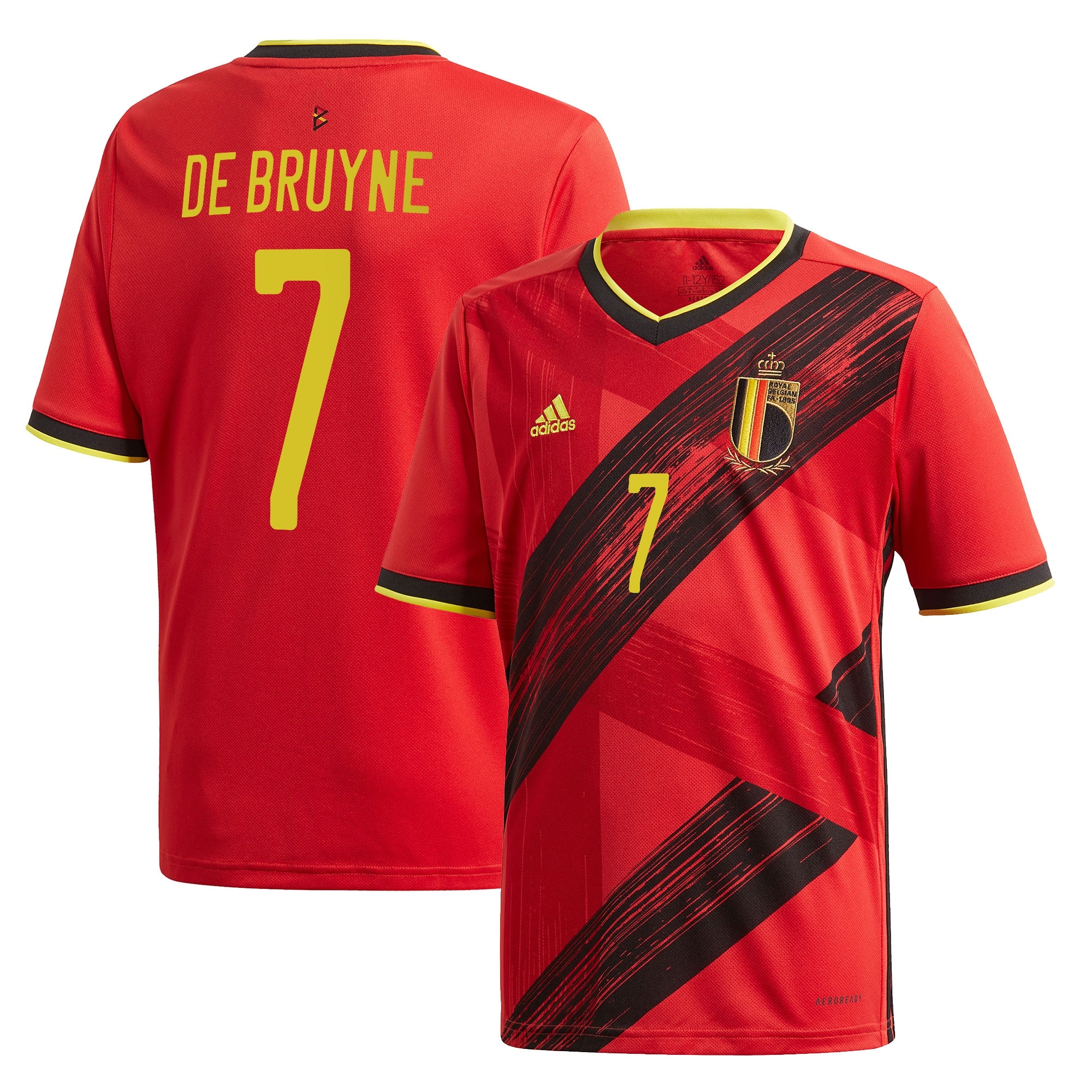 Belgium Home Shirt 2019-21 with De Bruyne 7 printing