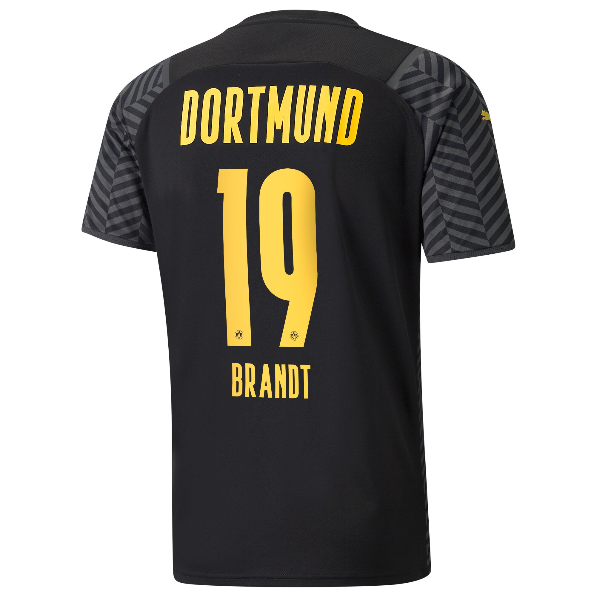 Borussia Dortmund Away Shirt 2021-22 with Brandt 19 printing
