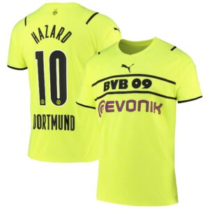 Borussia Dortmund Cup Shirt 2021-22 with Hazard 10 printing