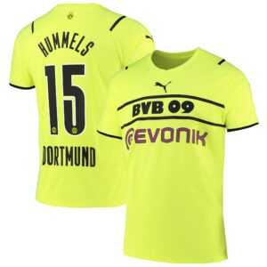 Borussia Dortmund Cup Shirt 2021-22 with Hummels 15 printing