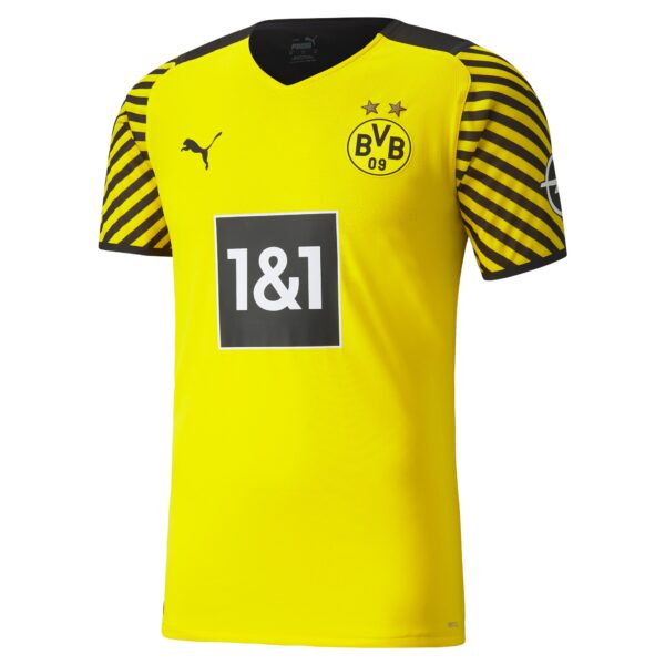 Borussia Dortmund Home Authentic Shirt 2021-22 with Bellingham 22 printing