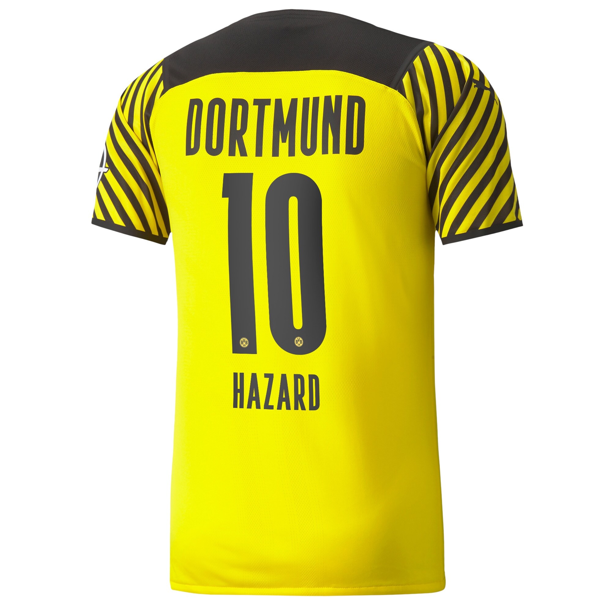 Borussia Dortmund Home Authentic Shirt 2021-22 with Hazard 10 printing