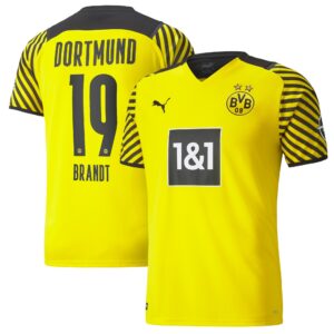 Borussia Dortmund Home Shirt 2021-22 with Brandt 19 printing