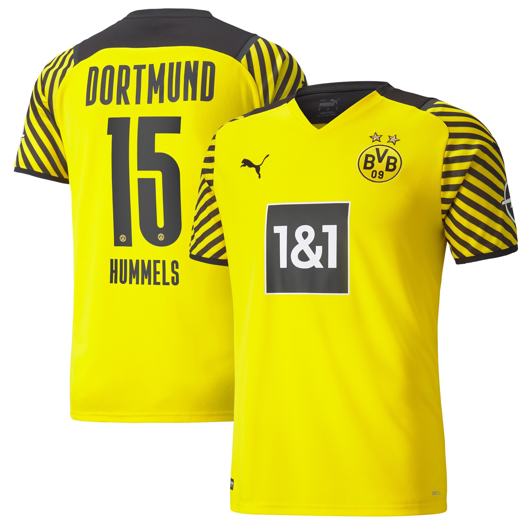 Borussia Dortmund Home Shirt 2021-22 with Hummels 15 printing