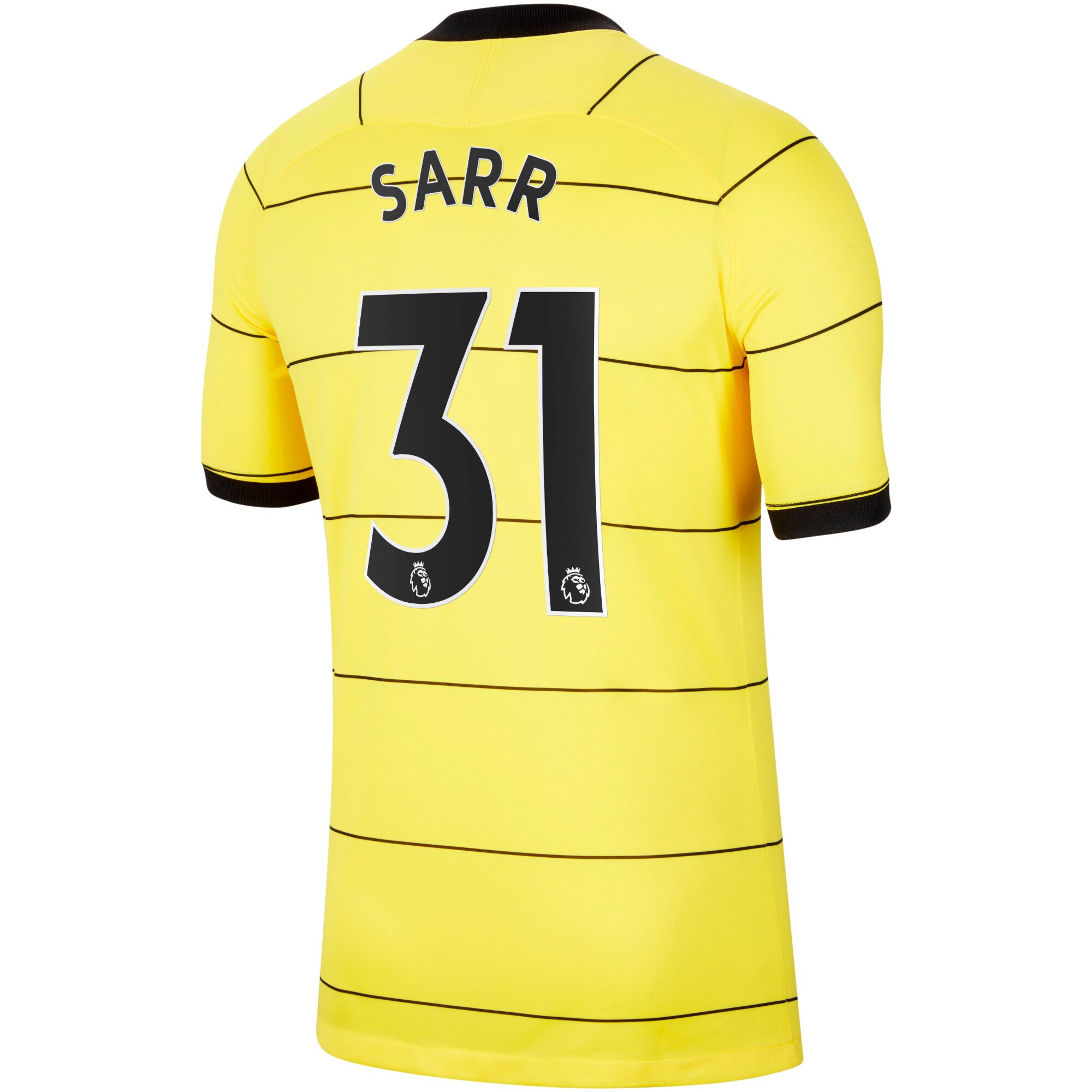 Chelsea Away Stadium Shirt 2021-22 with Sarr 31 printing