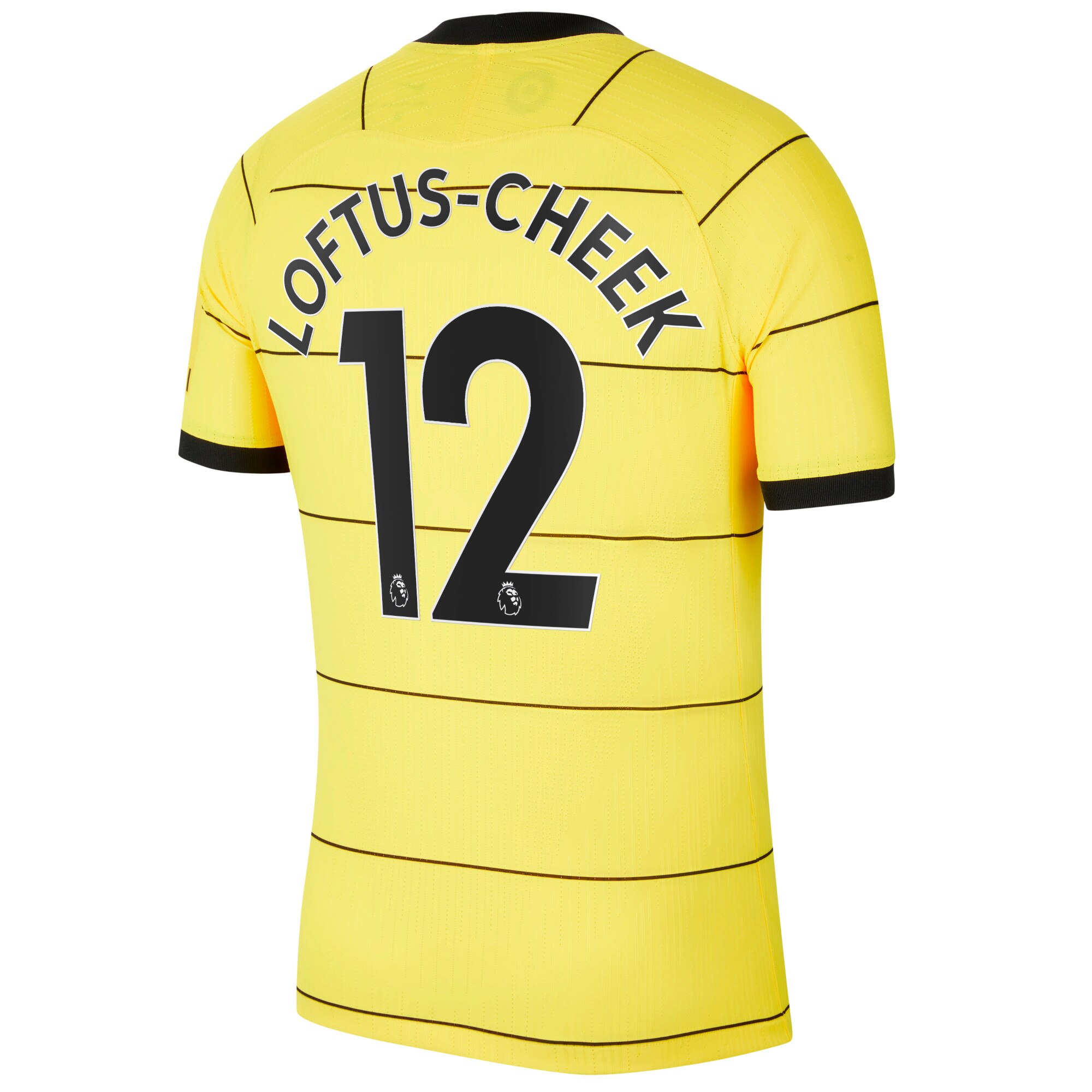 Chelsea Away Vapor Match Shirt 2021-22 with Loftus-Cheek 12 printing