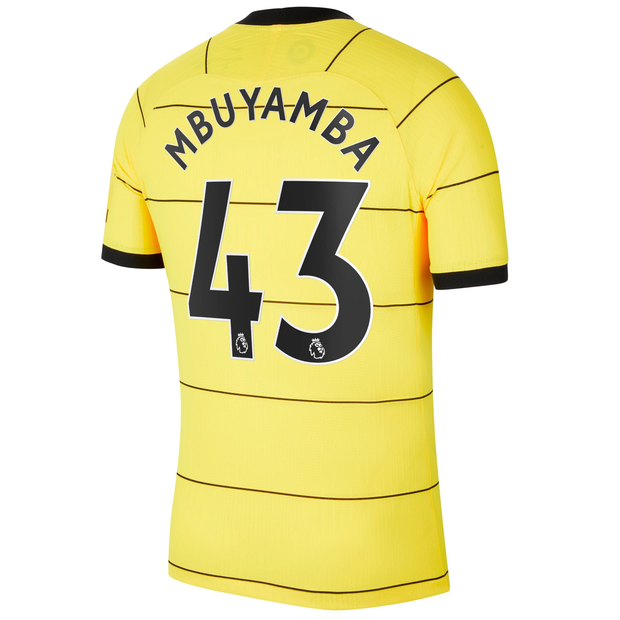 Chelsea Away Vapor Match Shirt 2021-22 with Mbuyamba 43 printing