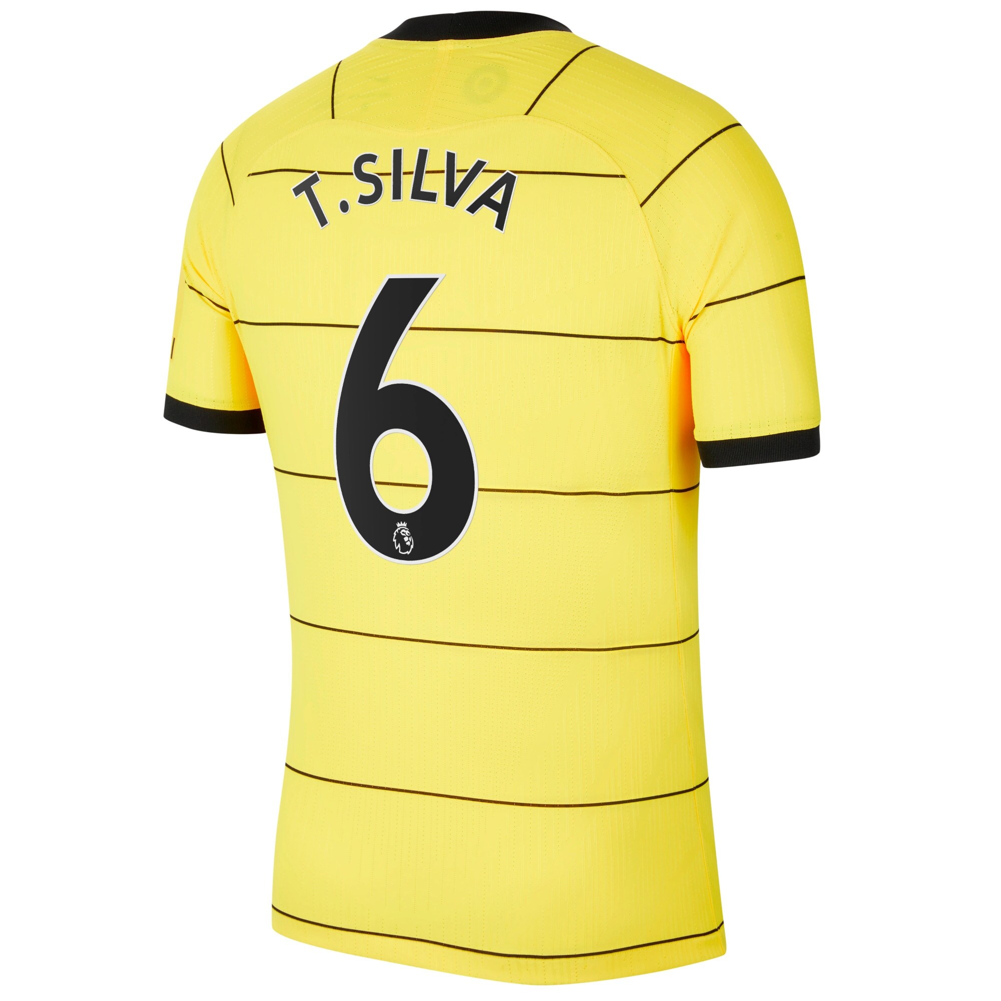 Chelsea Away Vapor Match Shirt 2021-22 with T. Silva 6 printing