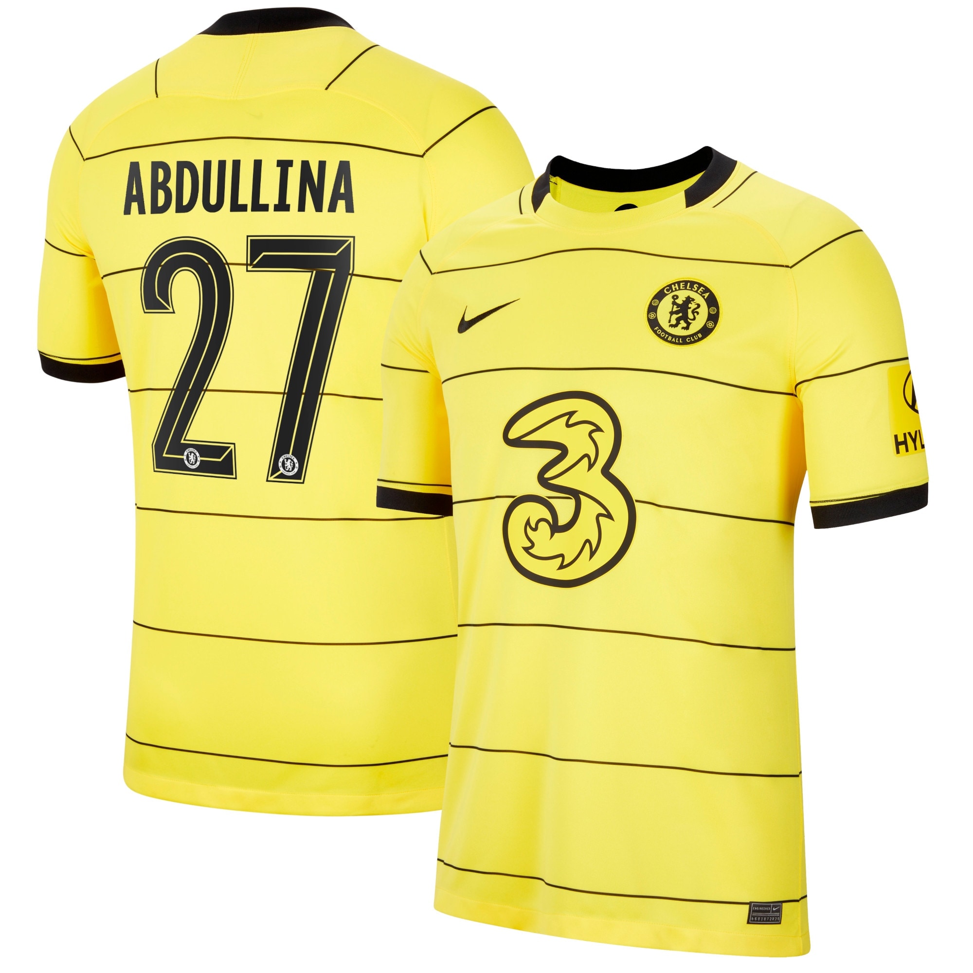 Chelsea Cup Away Stadium Shirt 2021-22 with Abdullina 27 printing