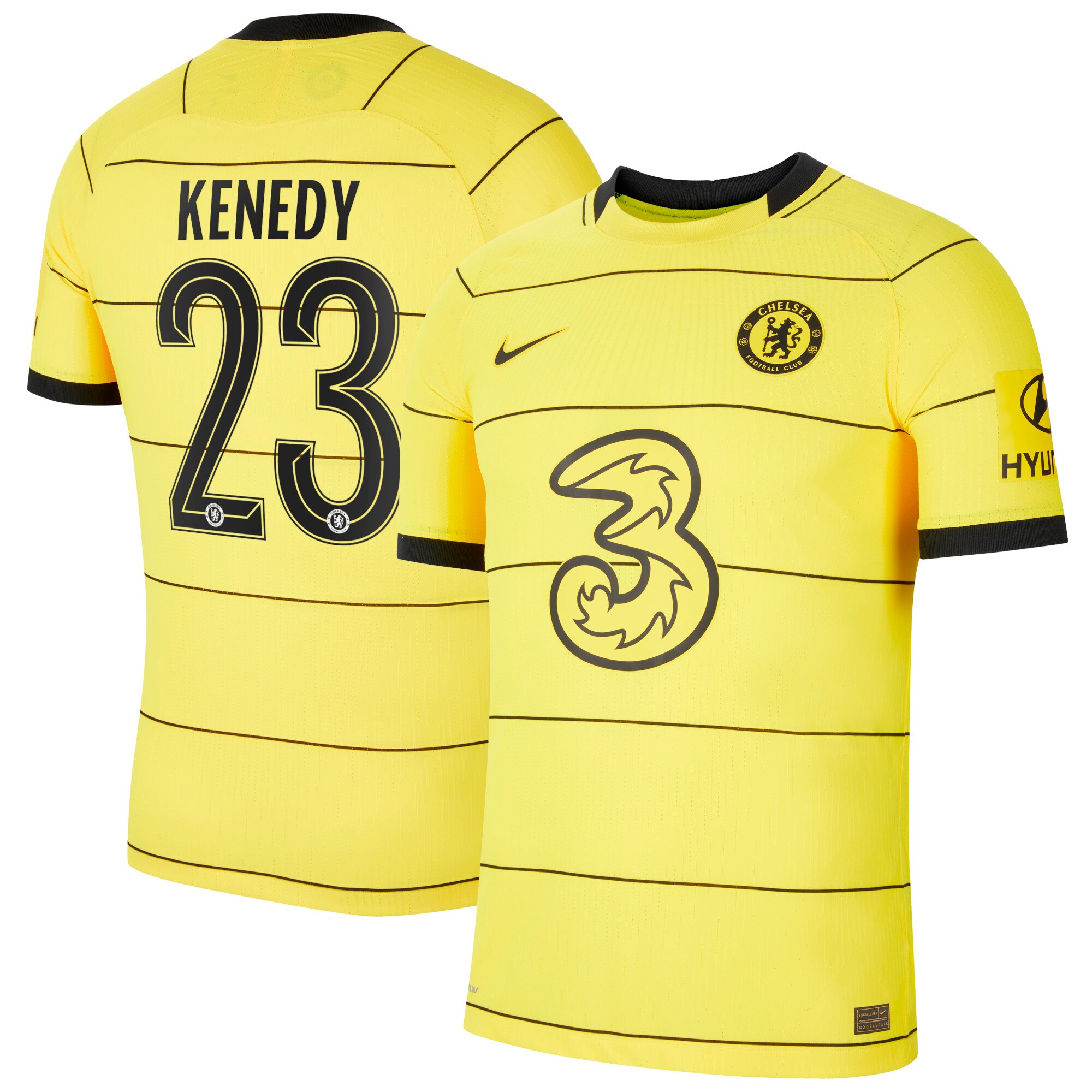 Chelsea Cup Away Vapor Match Shirt 2021-22 with Kenedy 23 printing