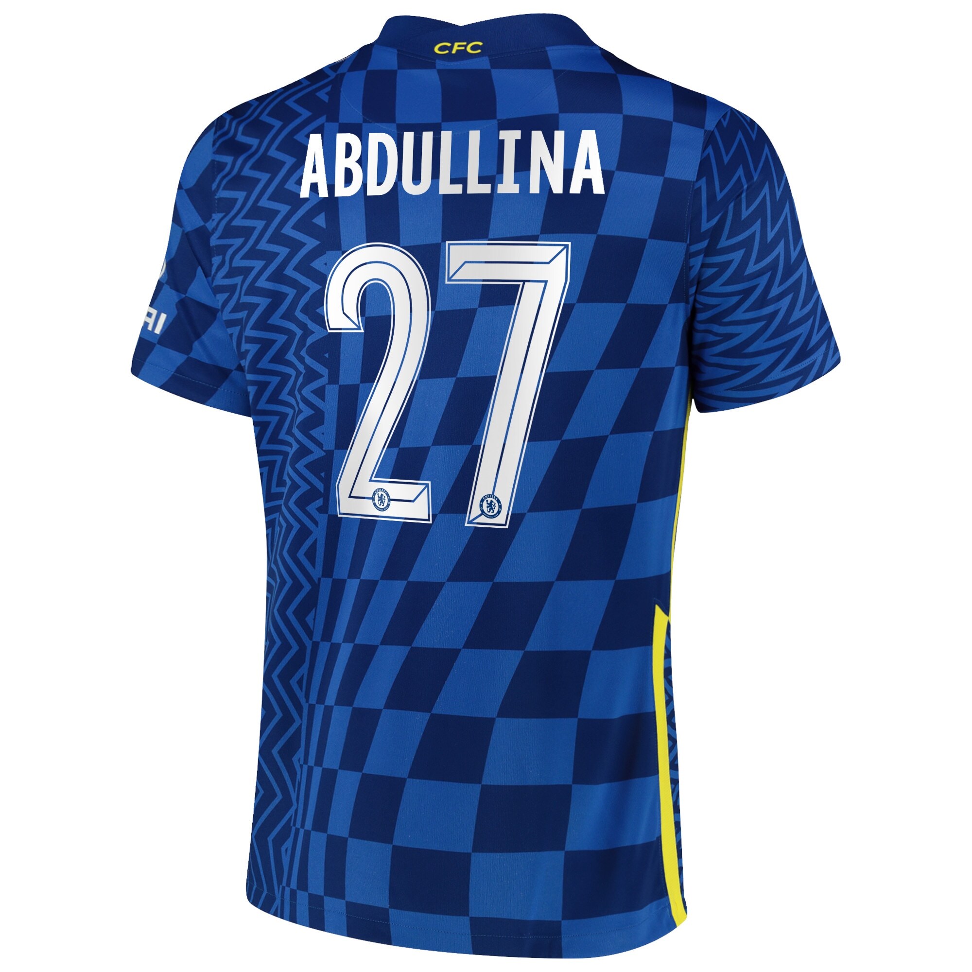 Chelsea Cup Home Stadium Shirt 2021-22 with Abdullina 27 printing