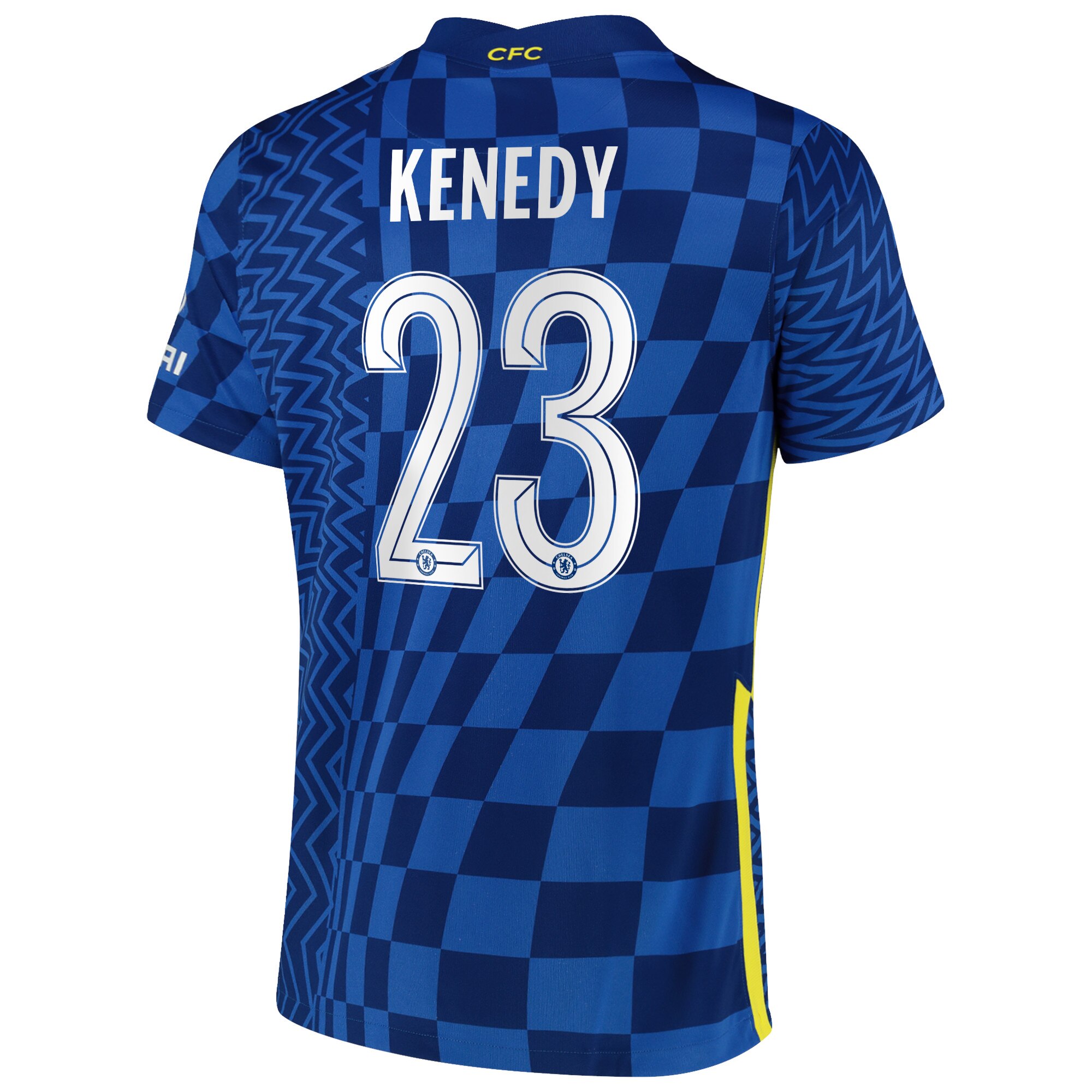 Chelsea Cup Home Stadium Shirt 2021-22 with Kenedy 23 printing