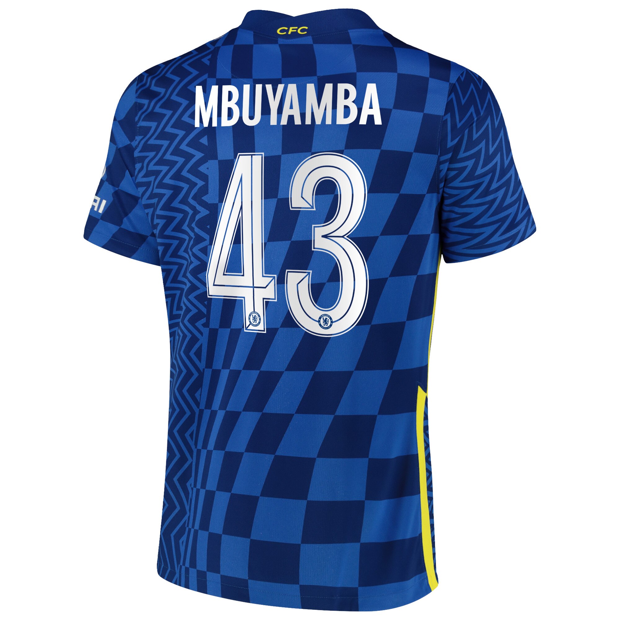 Chelsea Cup Home Stadium Shirt 2021-22 with Mbuyamba 43 printing
