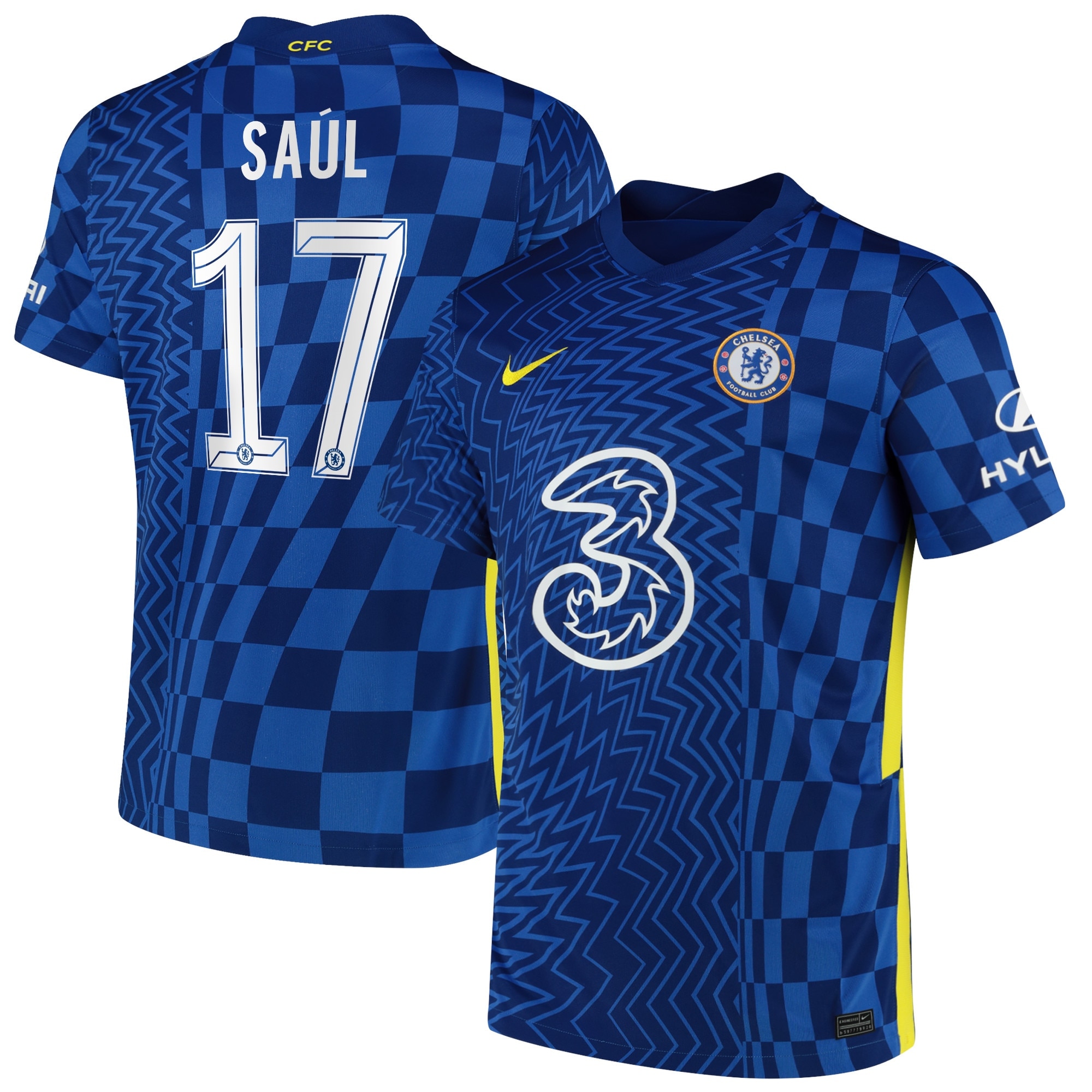 Chelsea Cup Home Stadium Shirt 2021-22 with Saúl 17 printing