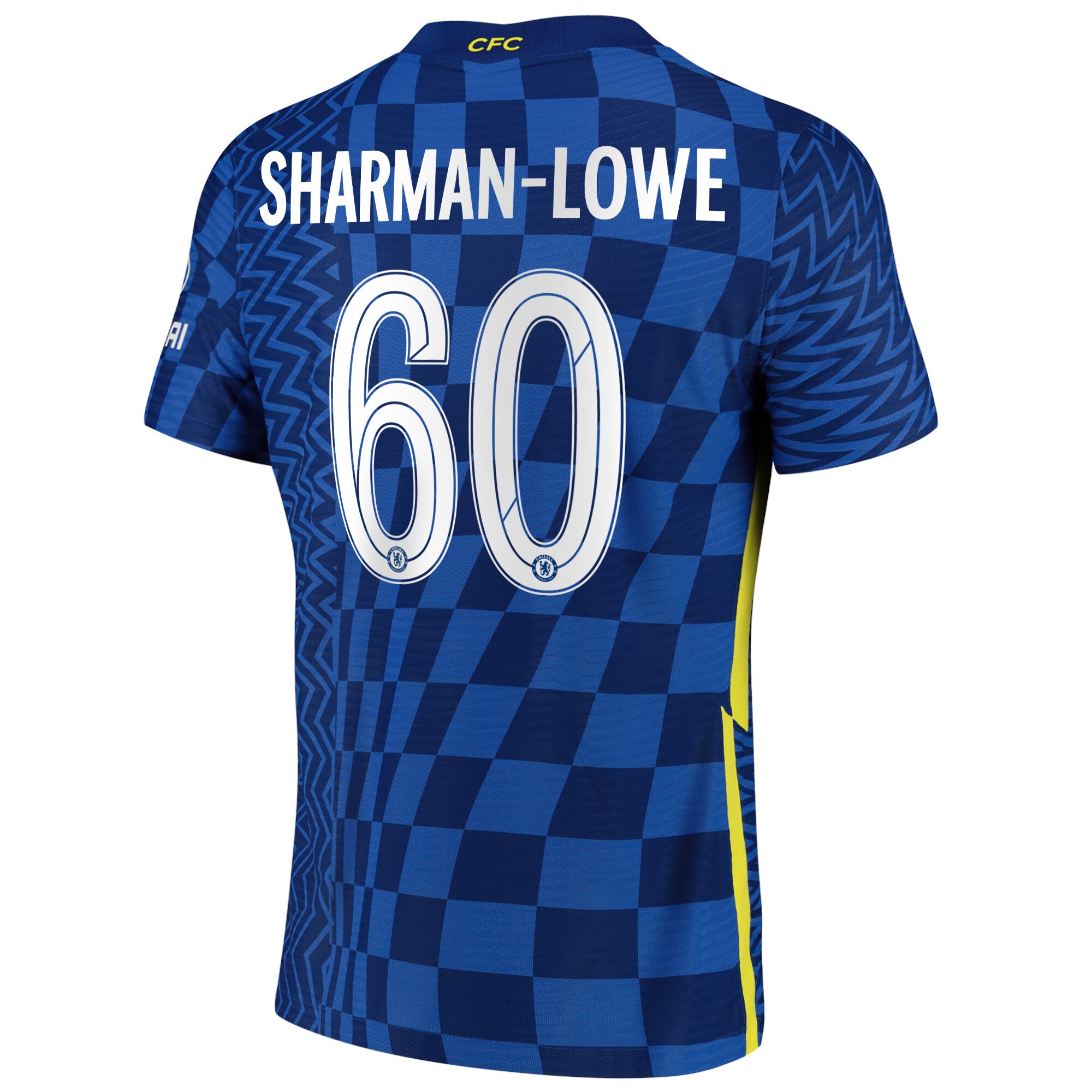 Chelsea Cup Home Vapor Match Shirt 2021-22 with Sharman-lowe 60 printing