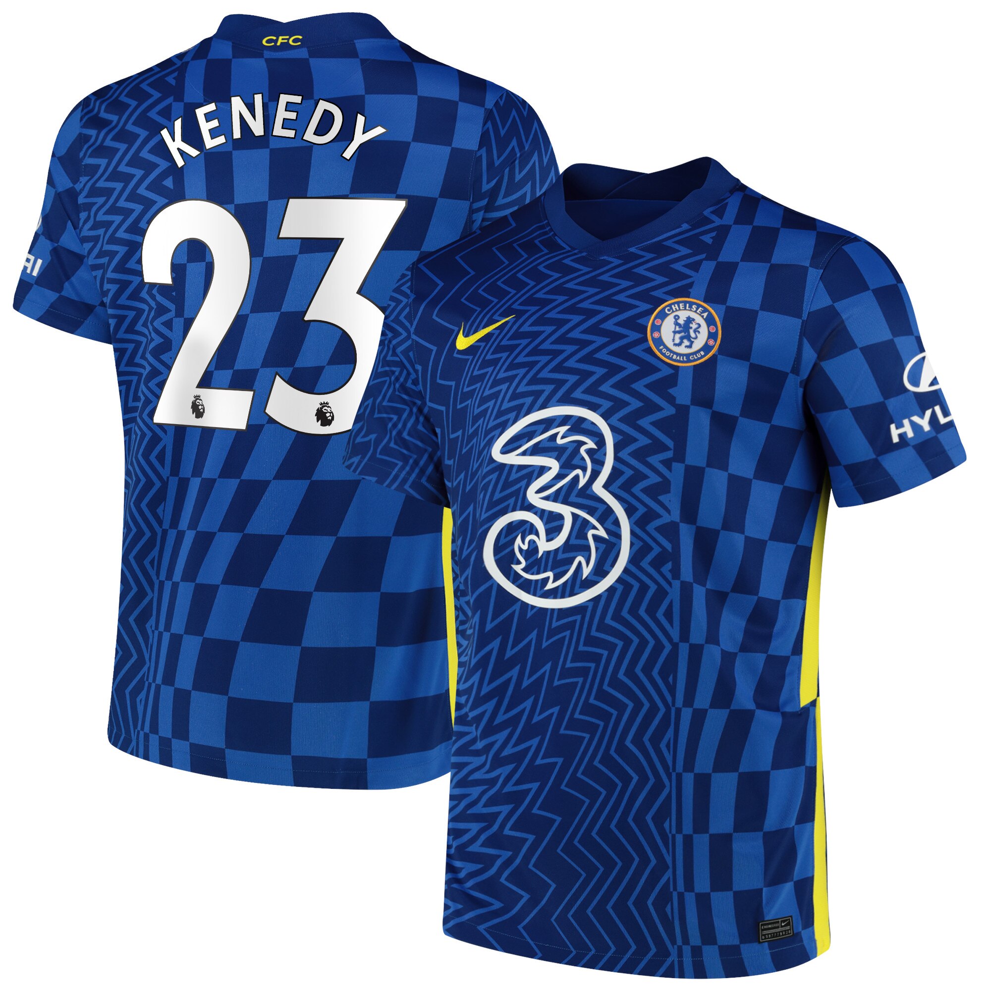 Chelsea Home Stadium Shirt 2021-22 with Kenedy 23 printing